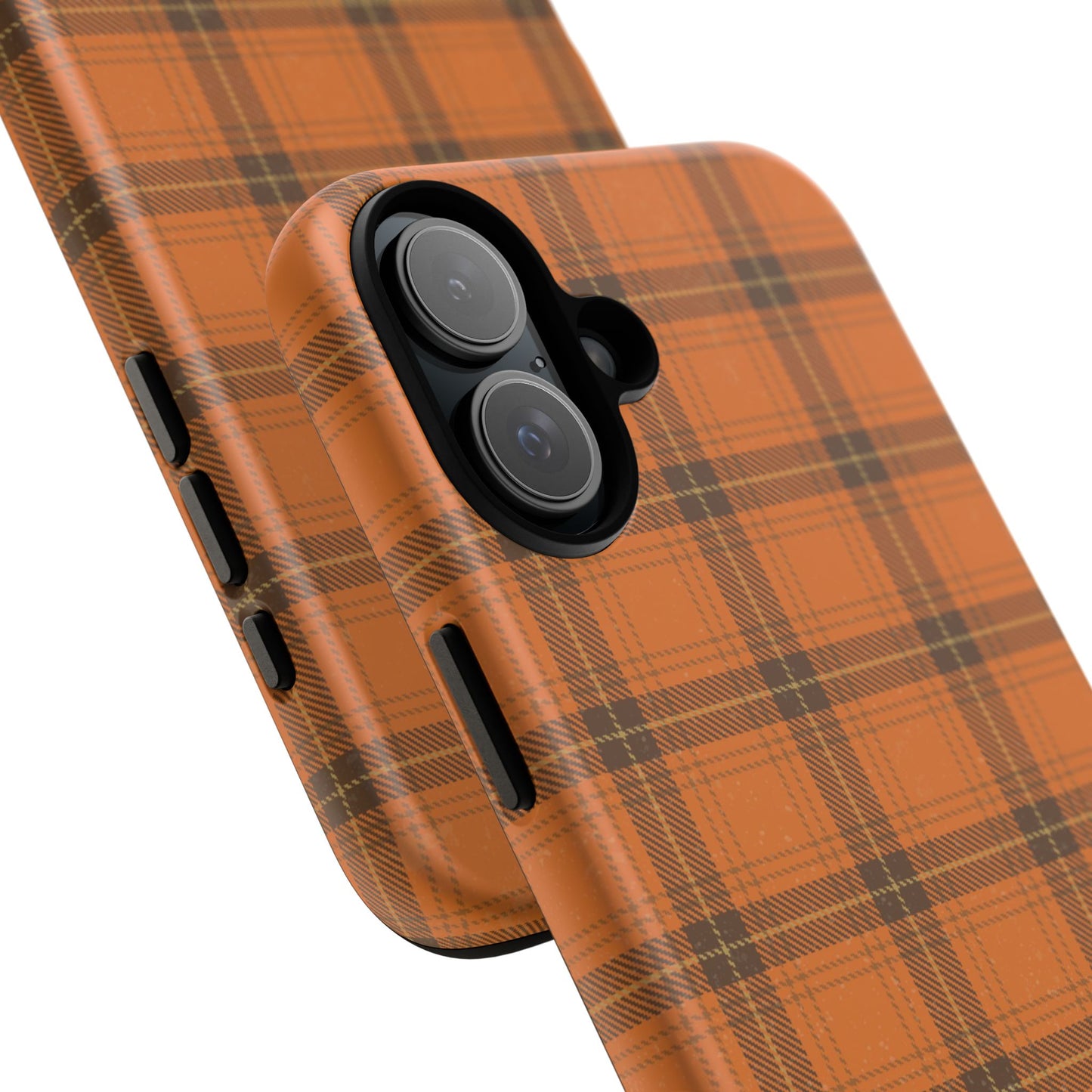 Autumn Orange Plaid - iPhone Case