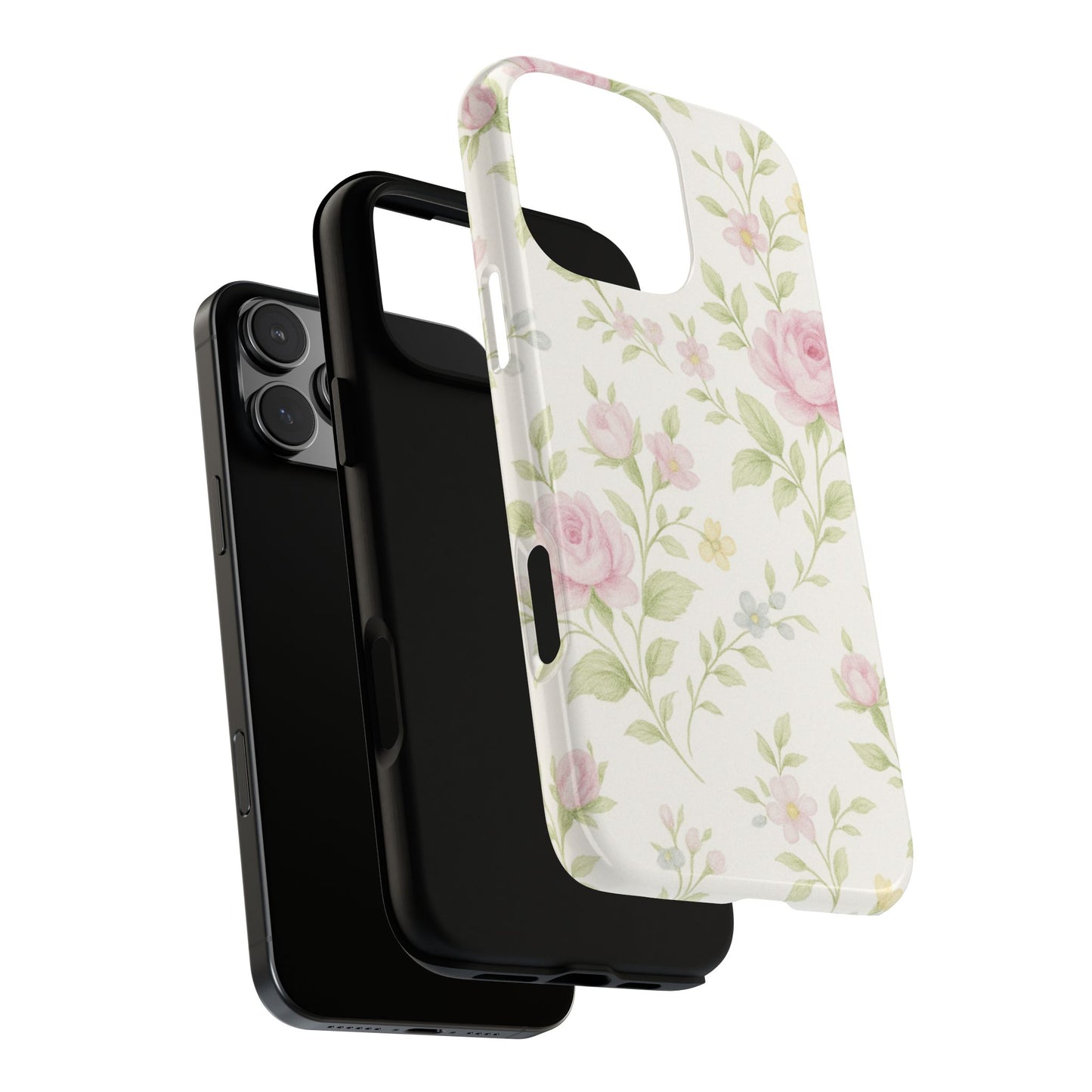 Soft Porcelain Vintage Florals - iPhone Case