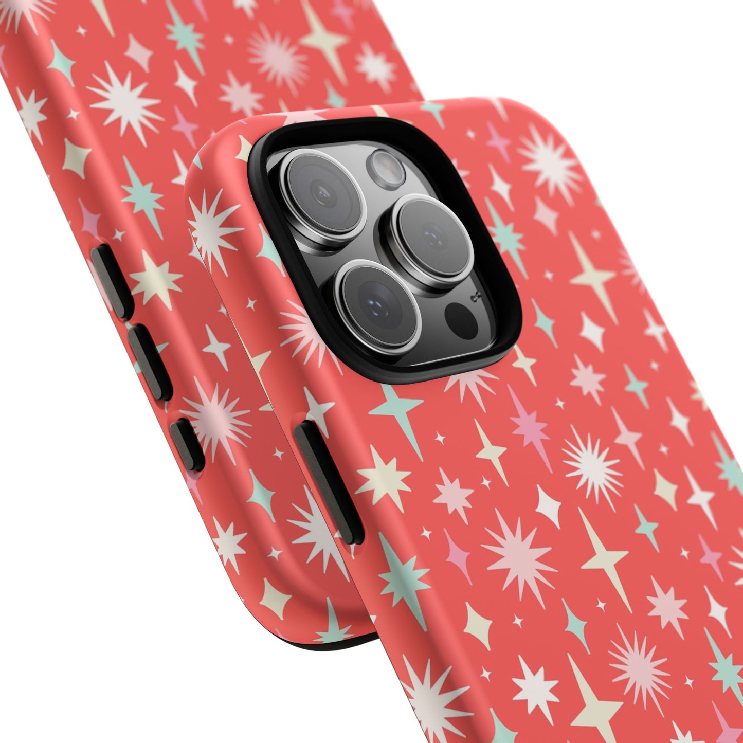 Red Christmas Stars - iPhone Case
