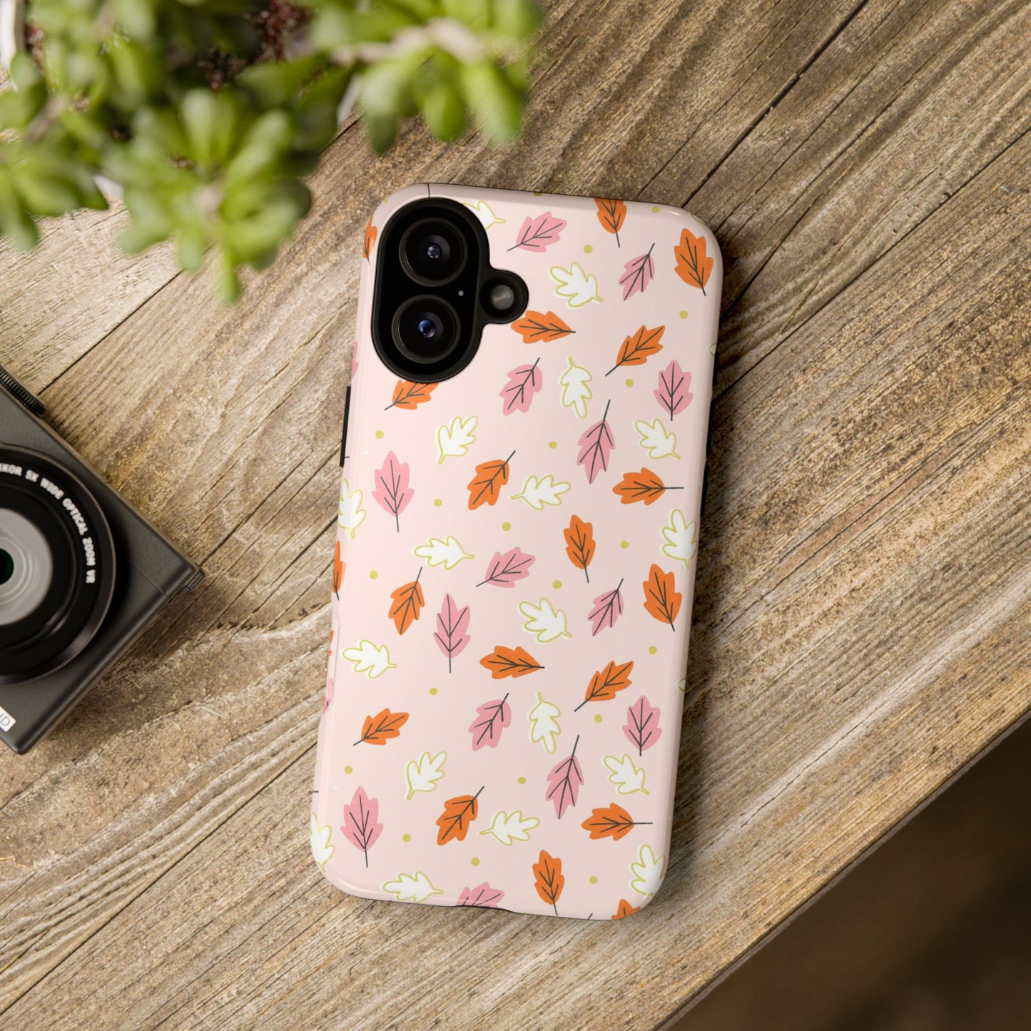 Boho Fall Leaves - iPhone Case