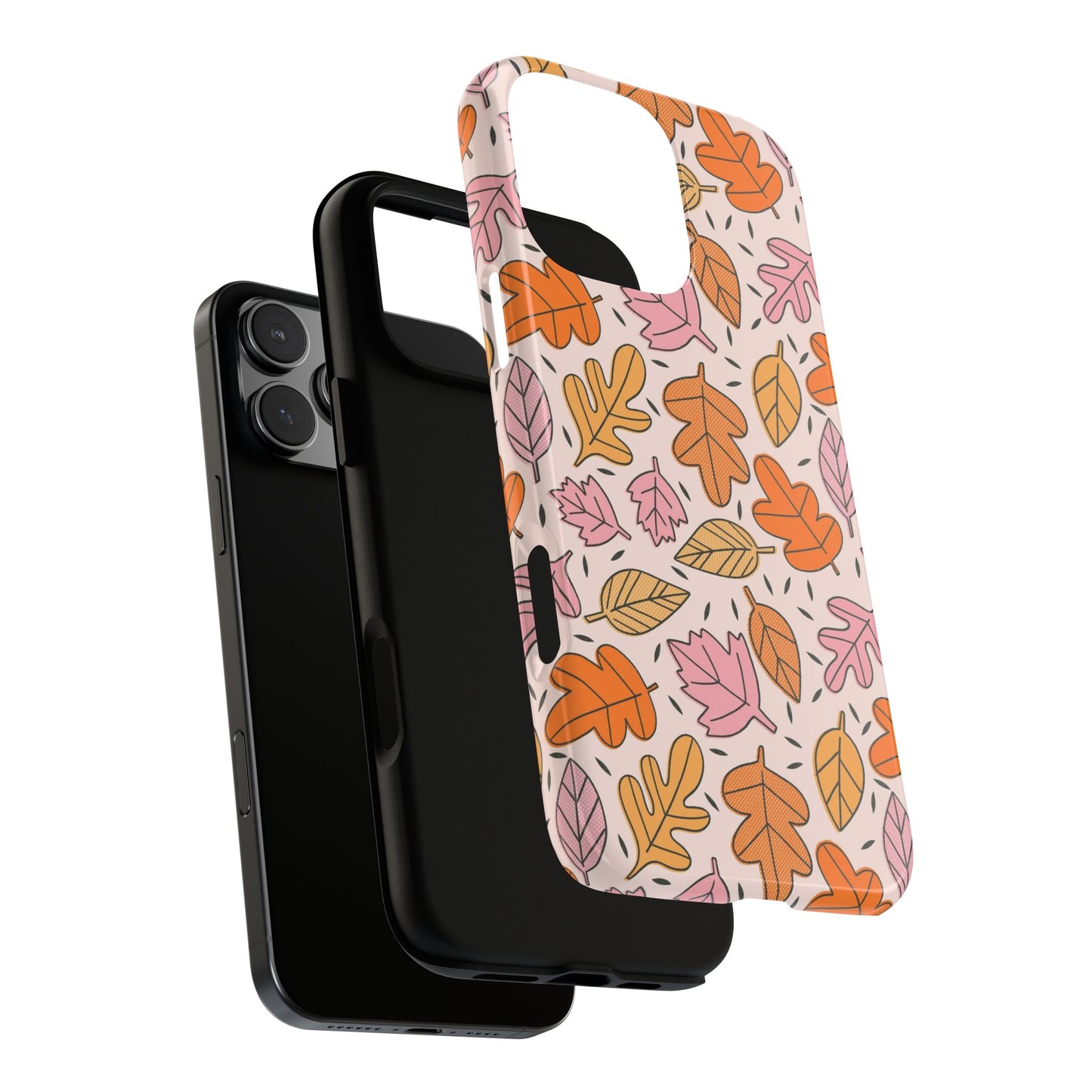 Doodled Fall Leaves - iPhone Case