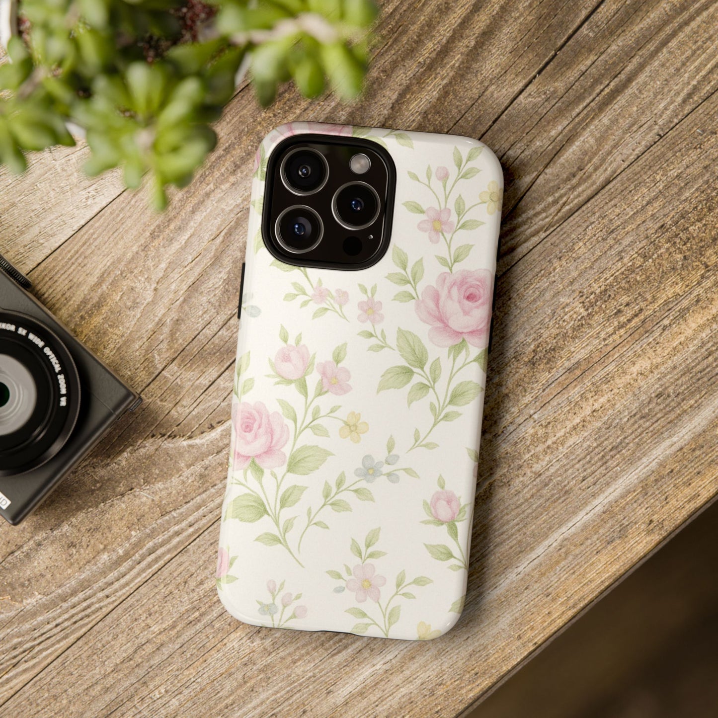 Soft Porcelain Vintage Florals - iPhone Case