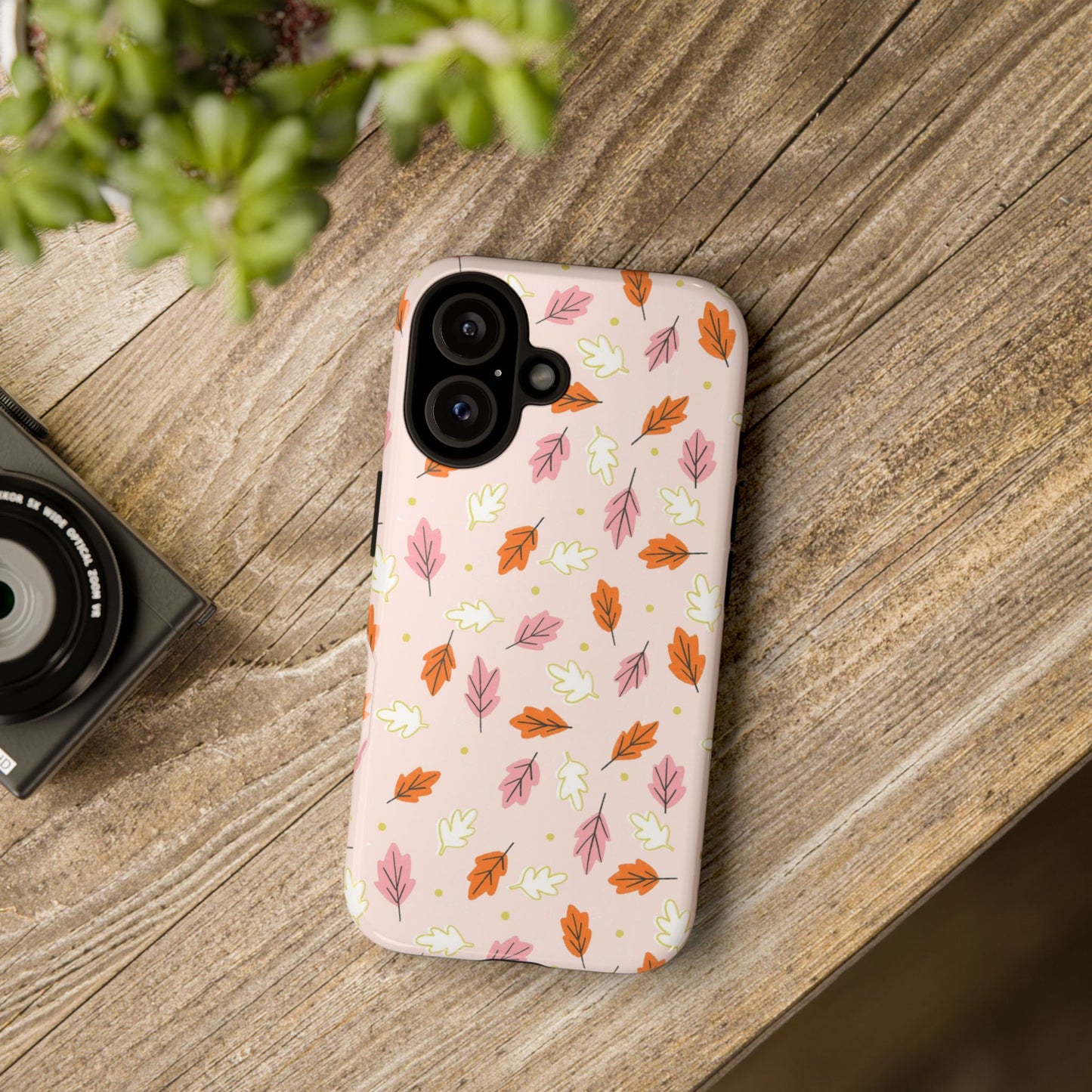 Boho Fall Leaves - iPhone Case