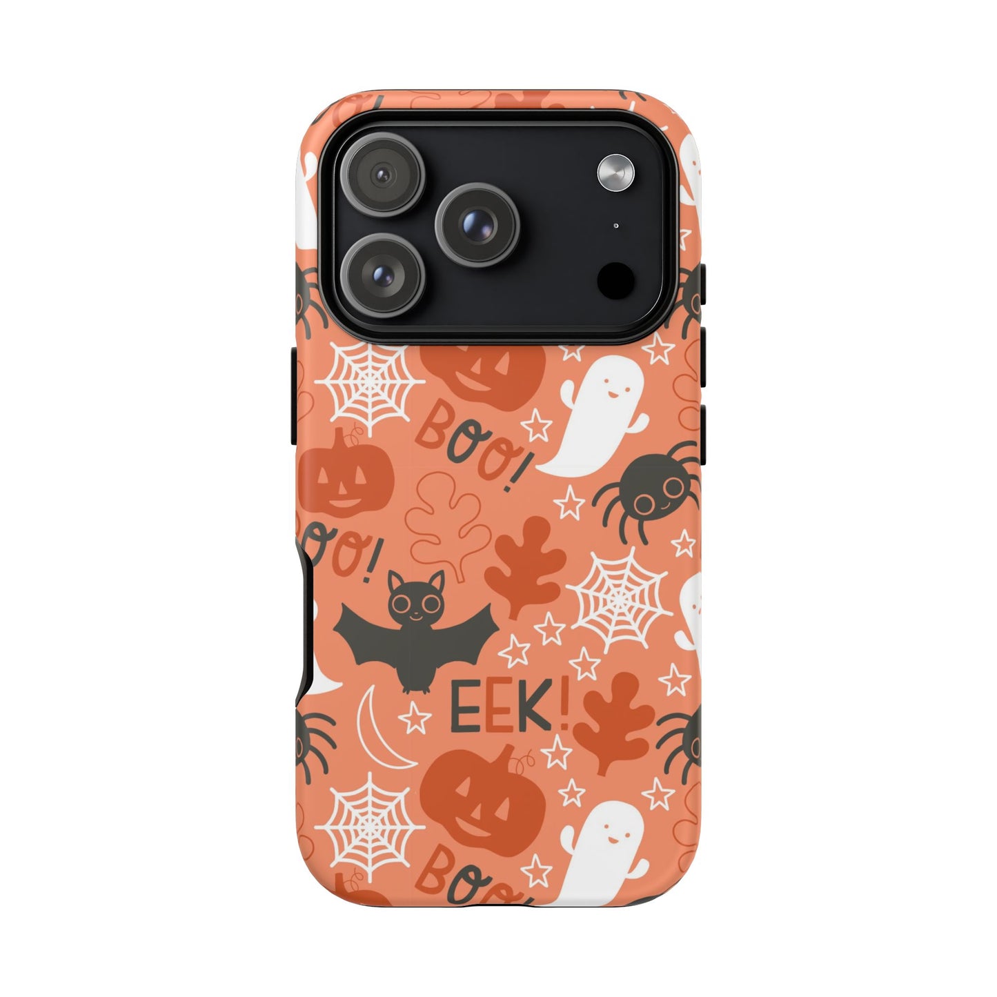 Halloween Doodles - Orange - iPhone Case