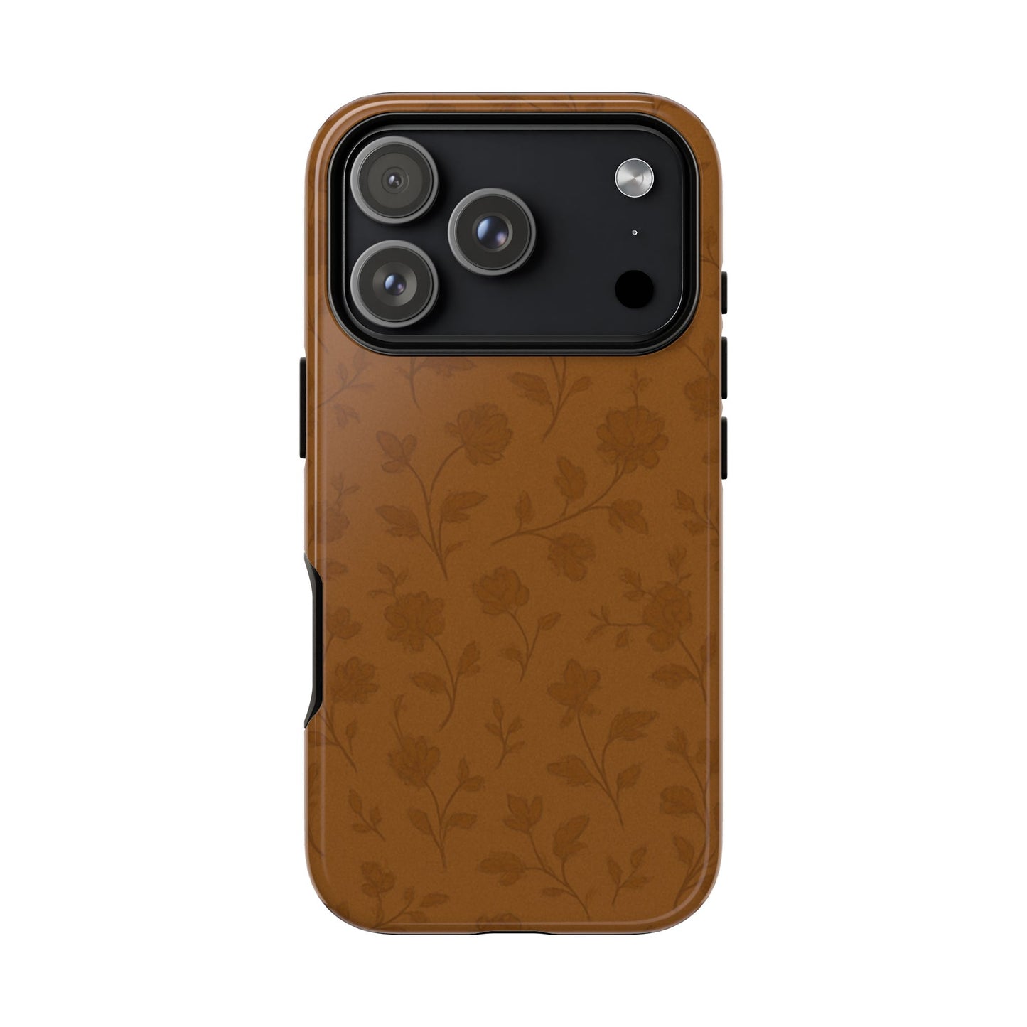 Copper Vintage Florals - iPhone Case