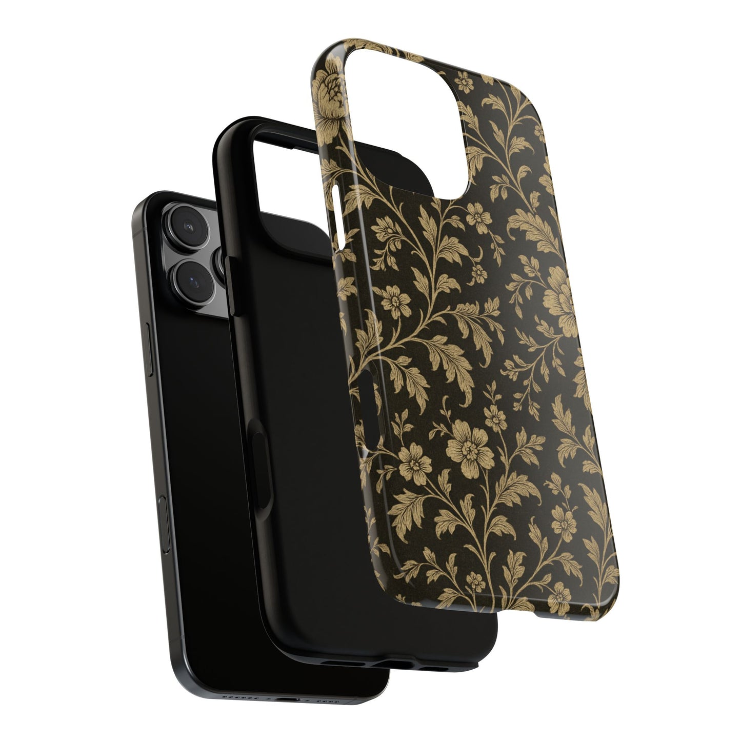 Moody Autumn Vintage Florals - iPhone Case