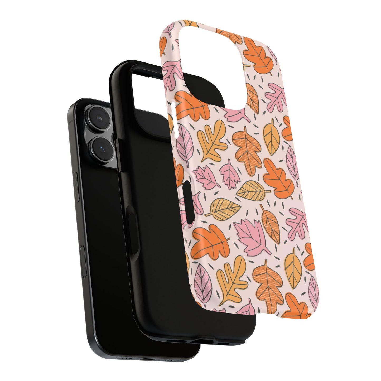 Doodled Fall Leaves - iPhone Case