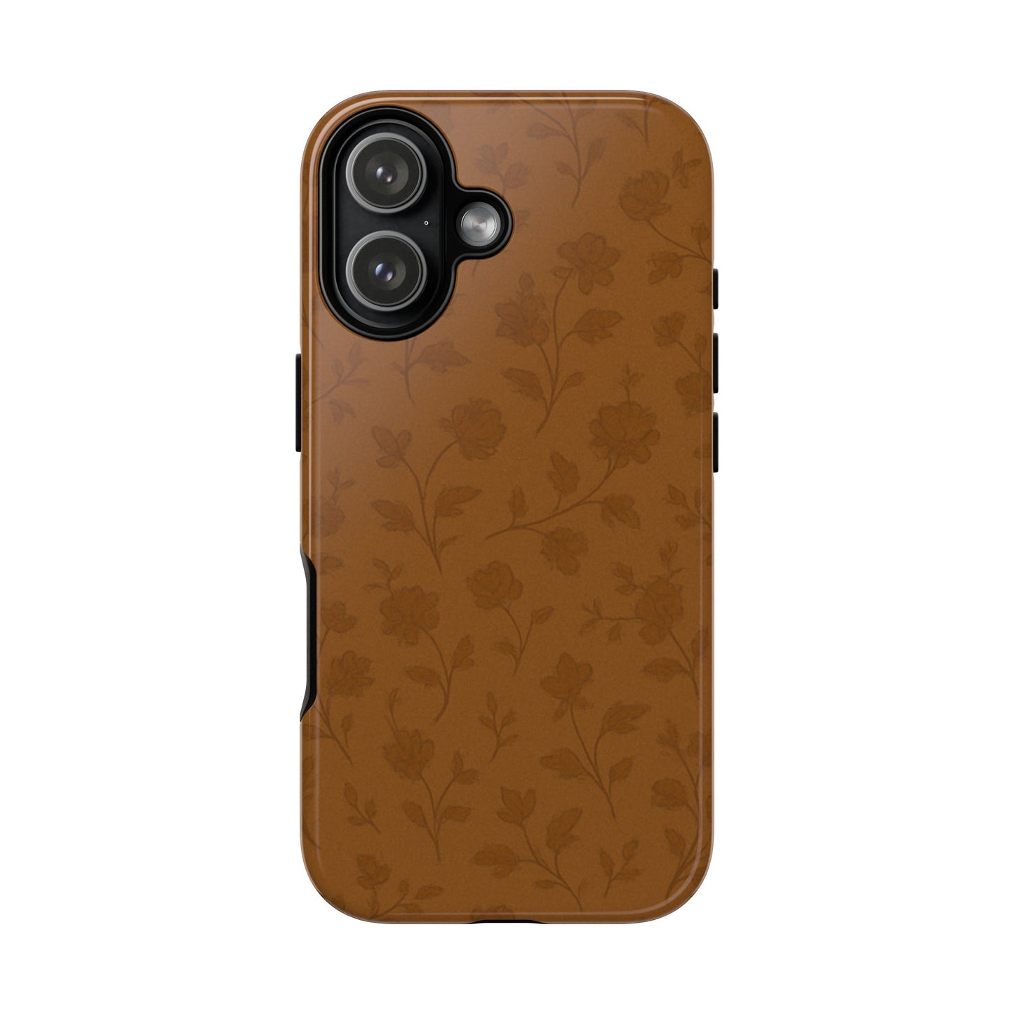 Copper Vintage Florals - iPhone Case