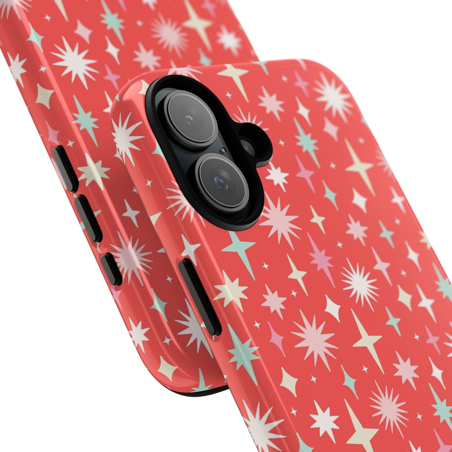 Red Christmas Stars - iPhone Case