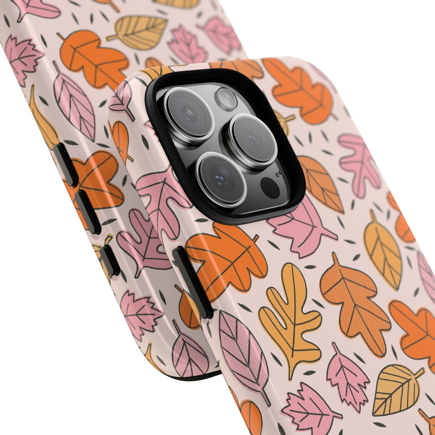 Doodled Fall Leaves - iPhone Case