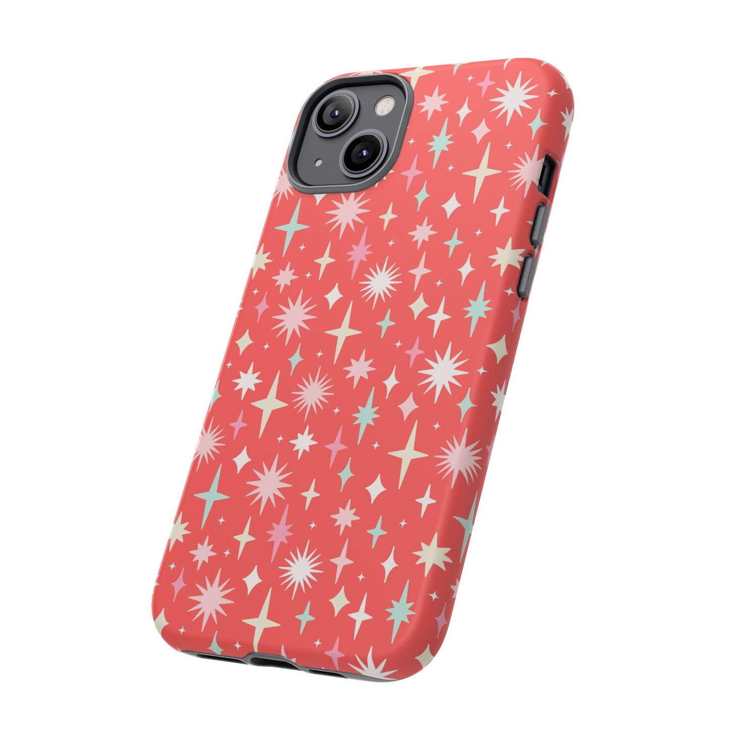 Red Christmas Stars - iPhone Case