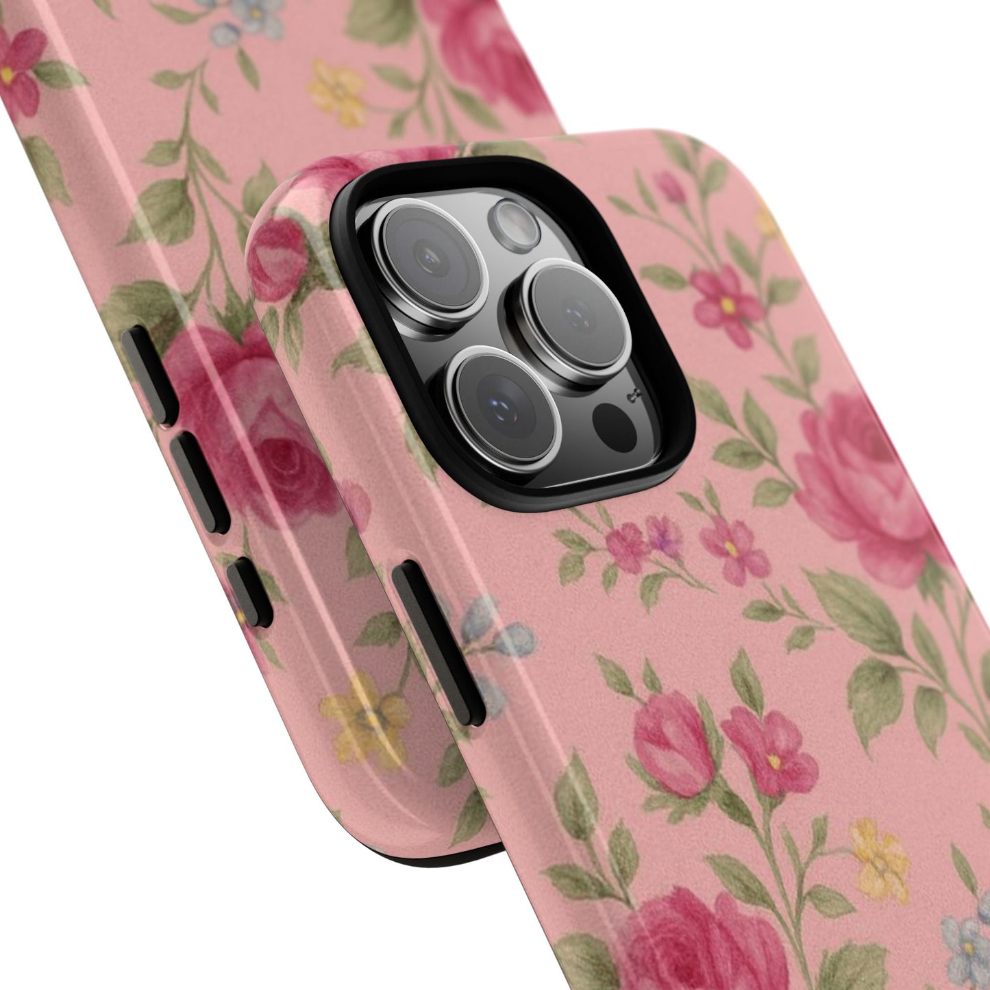 Pink Porcelain Vintage Florals - iPhone Case