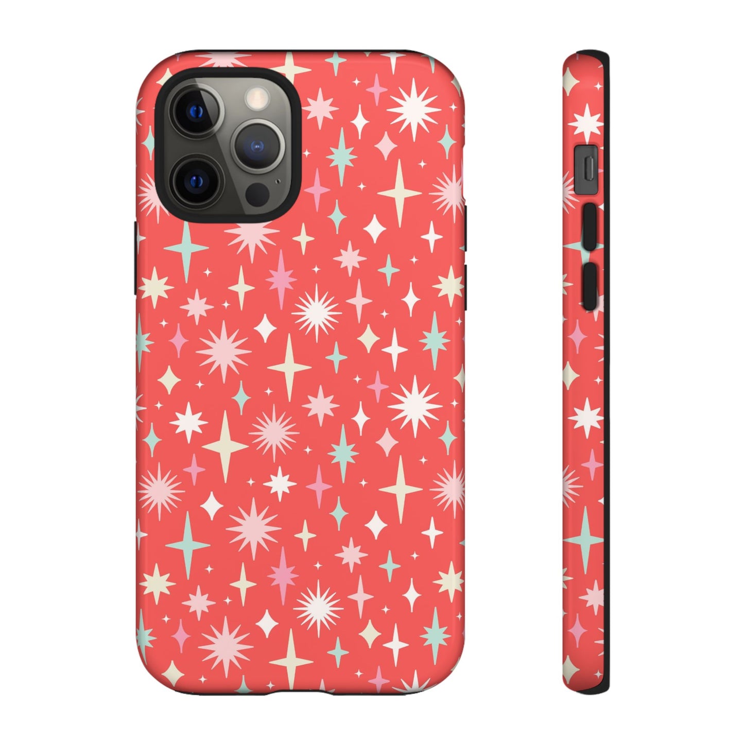 Red Christmas Stars - iPhone Case