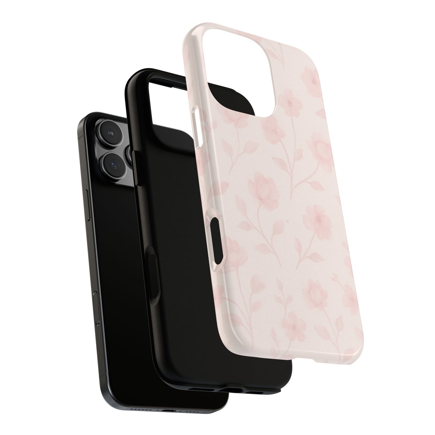 Ballet Pink Vintage Florals - iPhone Case