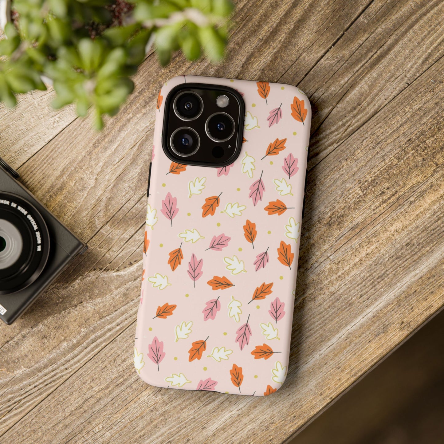 Boho Fall Leaves - iPhone Case