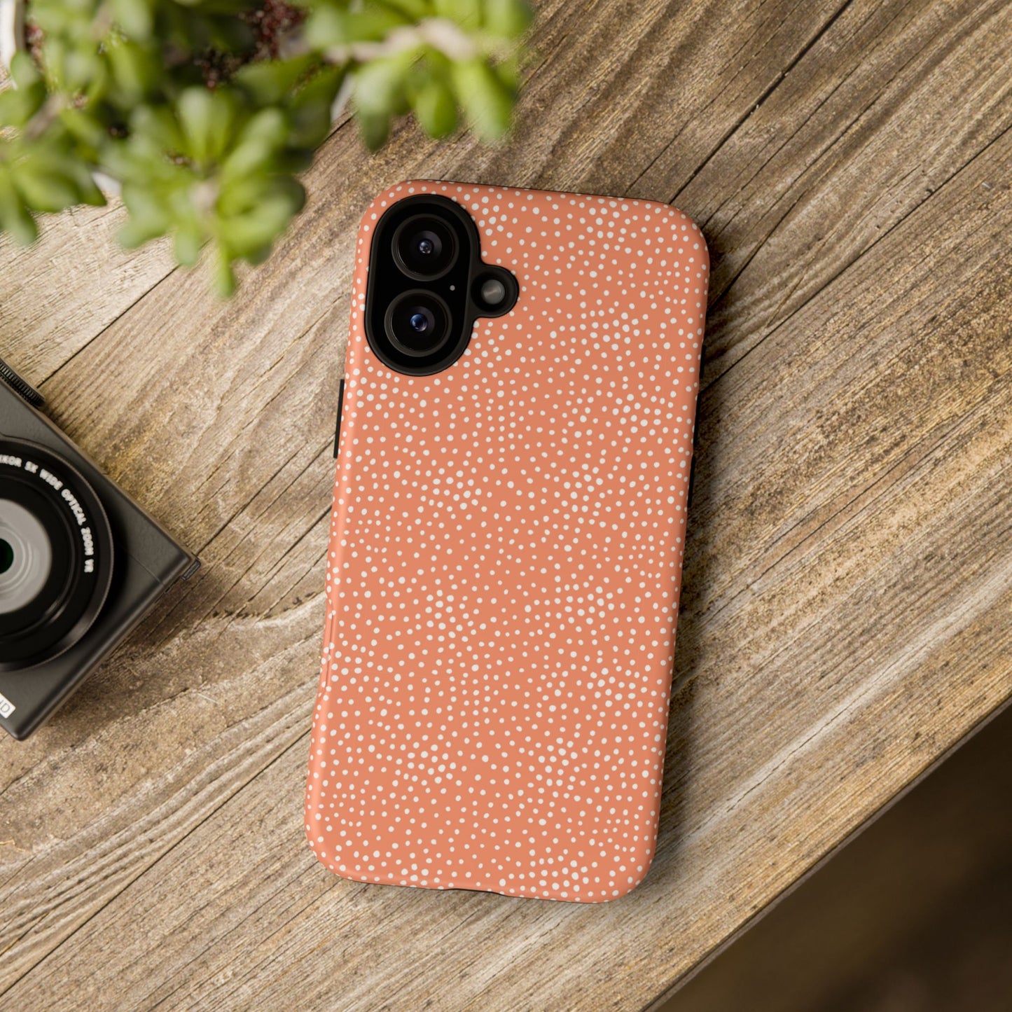 Dotted Orange Halloween/Fall - iPhone Case