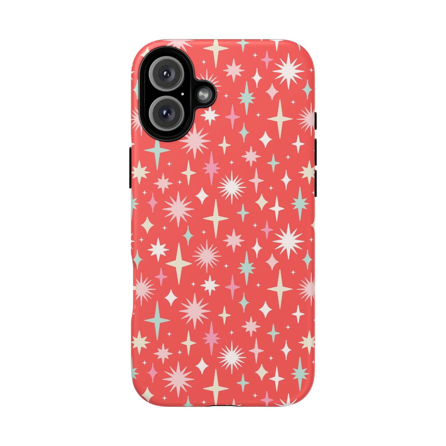 Red Christmas Stars - iPhone Case