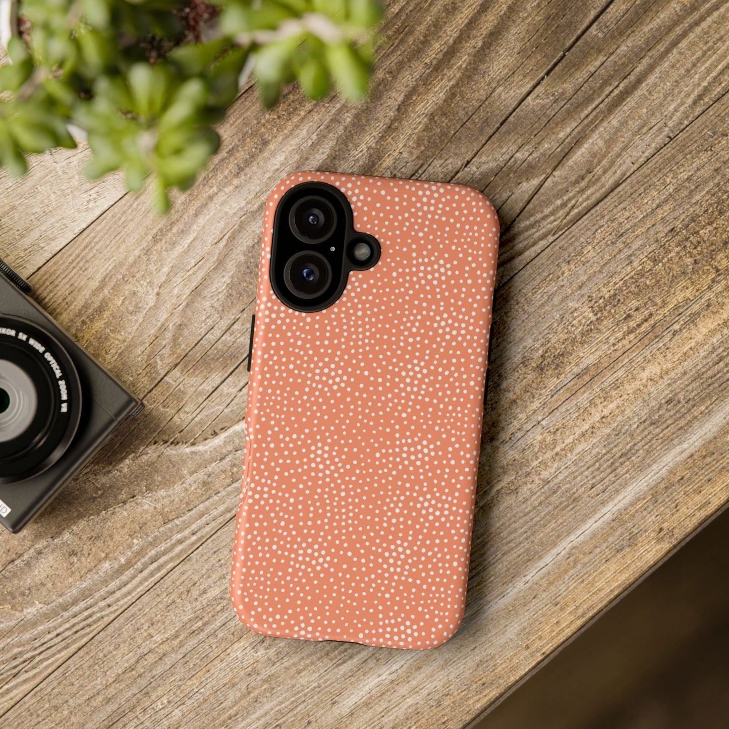 Dotted Orange Halloween/Fall - iPhone Case