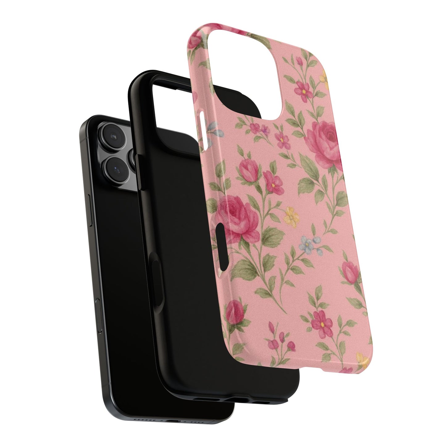 Pink Porcelain Vintage Florals - iPhone Case