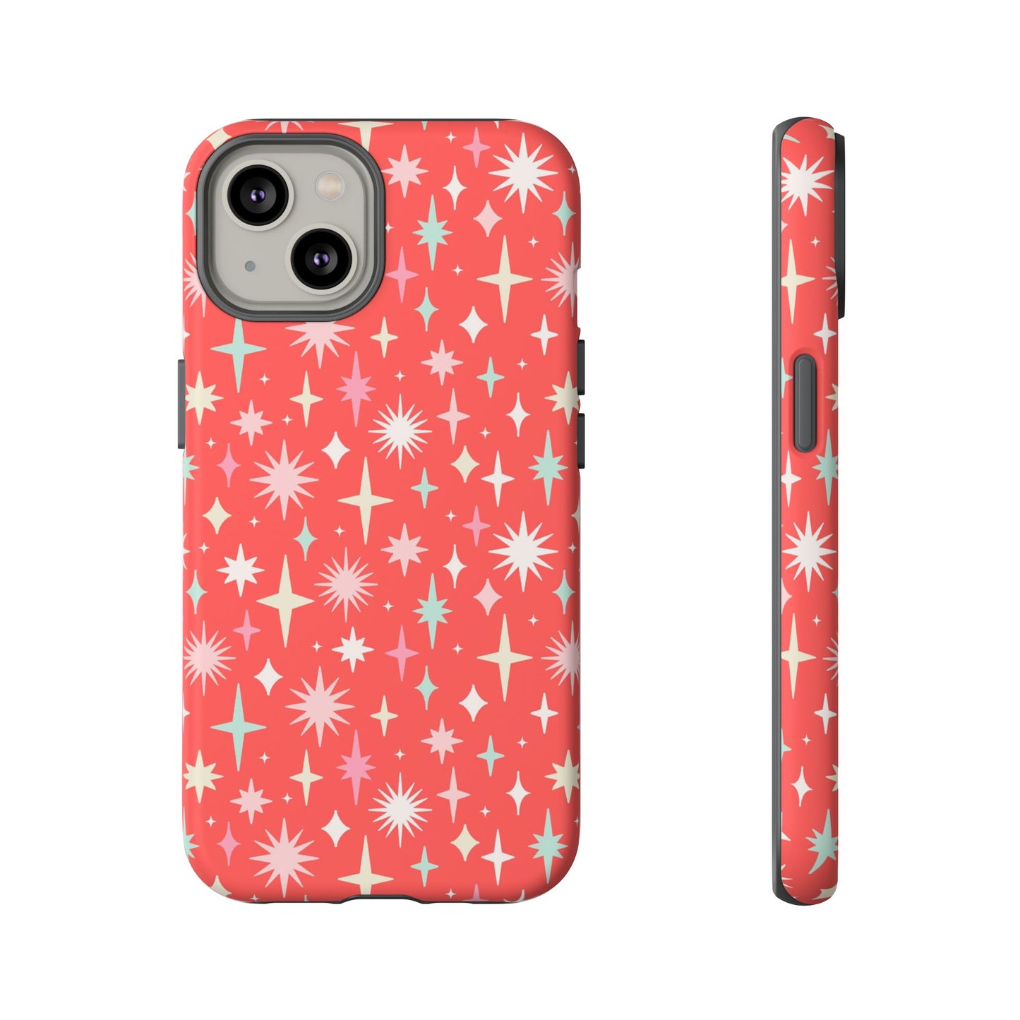 Red Christmas Stars - iPhone Case