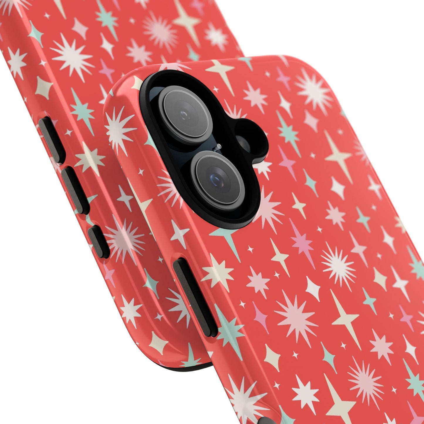 Red Christmas Stars - iPhone Case