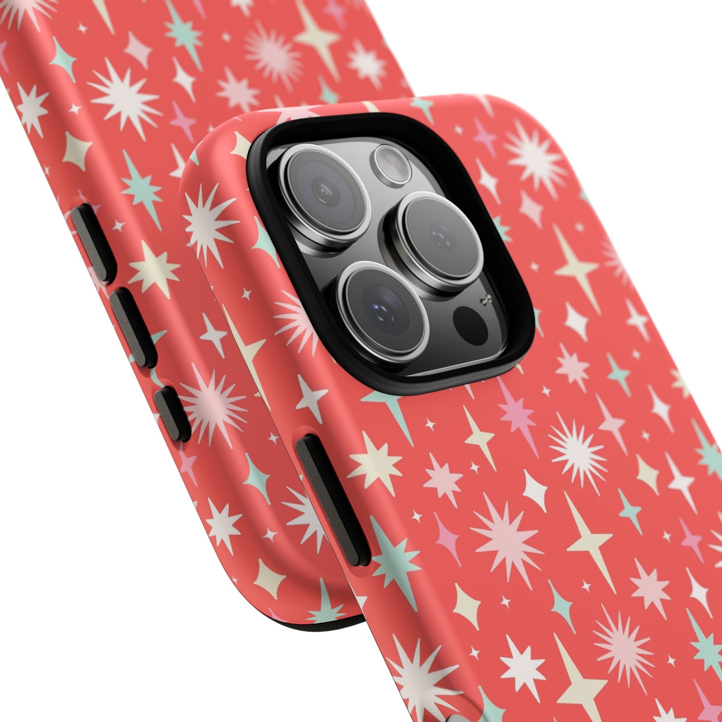 Red Christmas Stars - iPhone Case