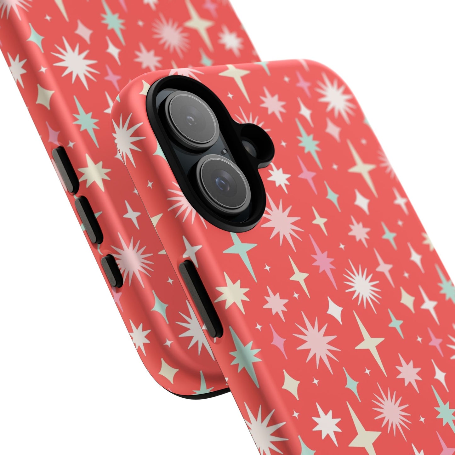 Red Christmas Stars - iPhone Case