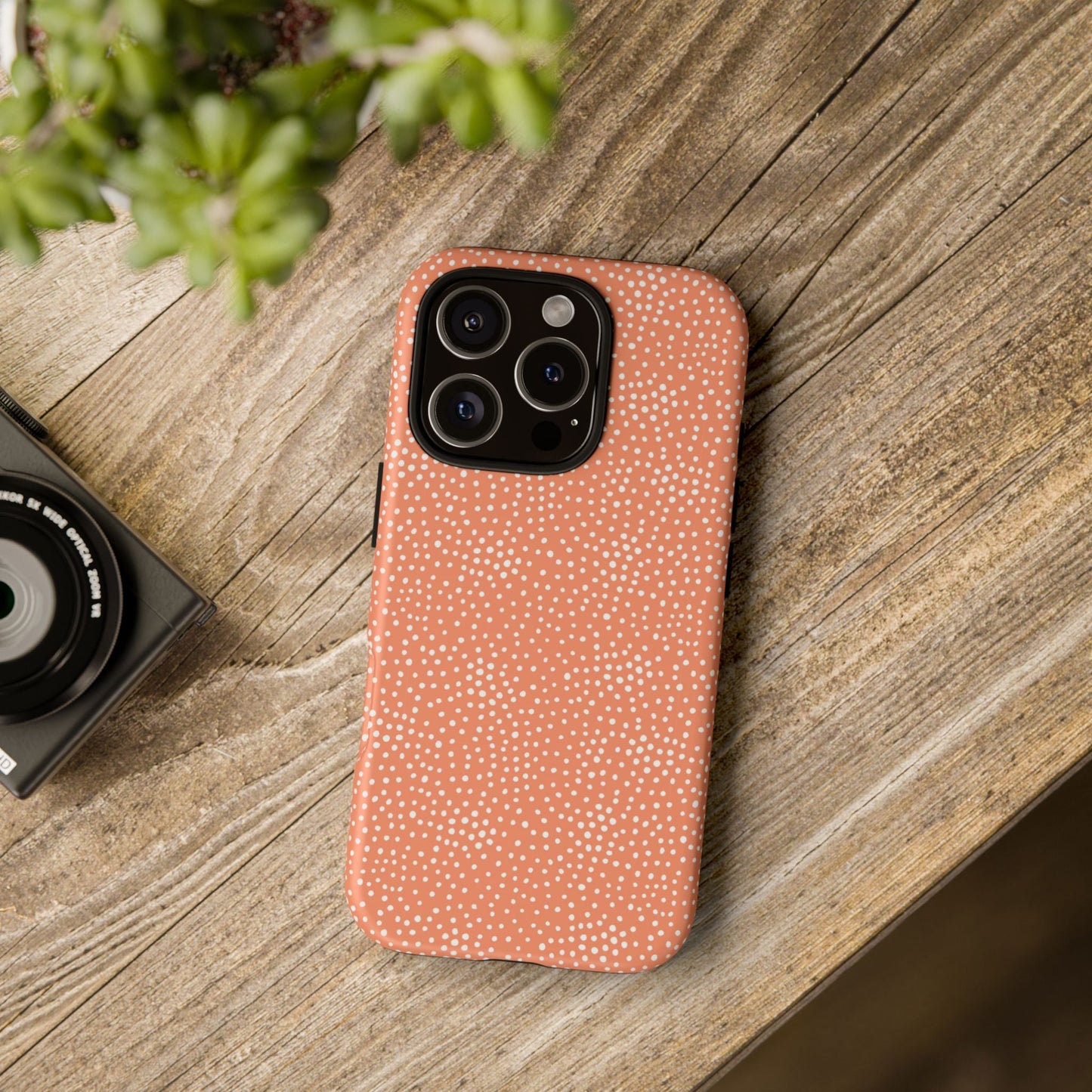 Dotted Orange Halloween/Fall - iPhone Case