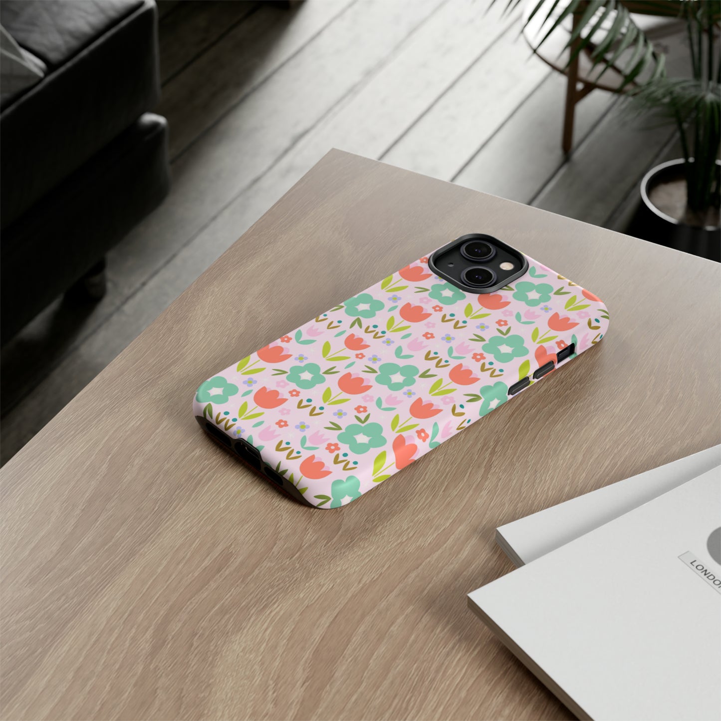 Mod Pink Flowers - iPhone Case