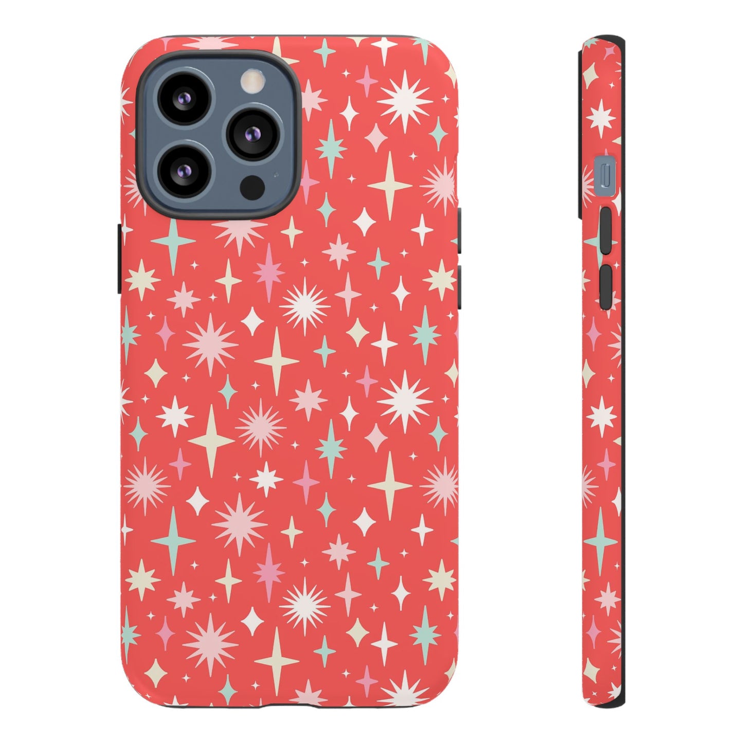 Red Christmas Stars - iPhone Case