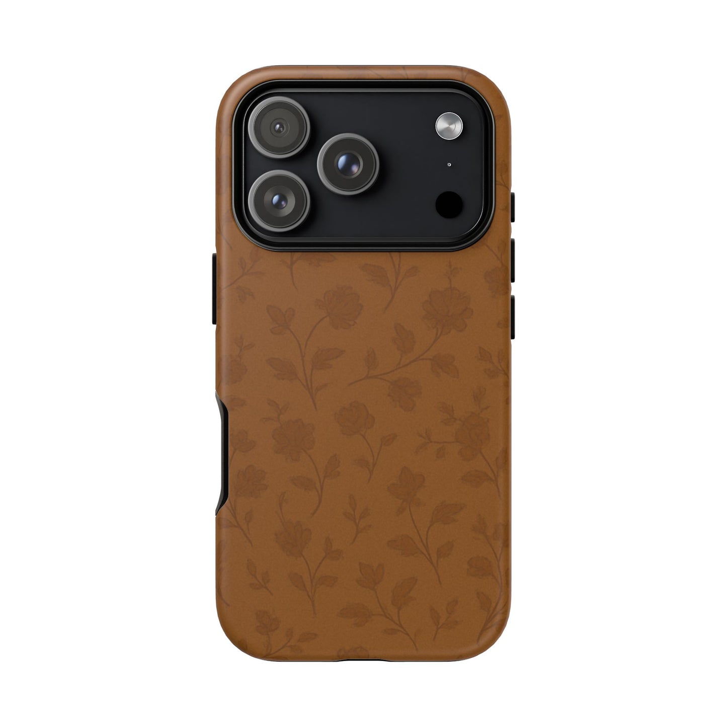 Copper Vintage Florals - iPhone Case