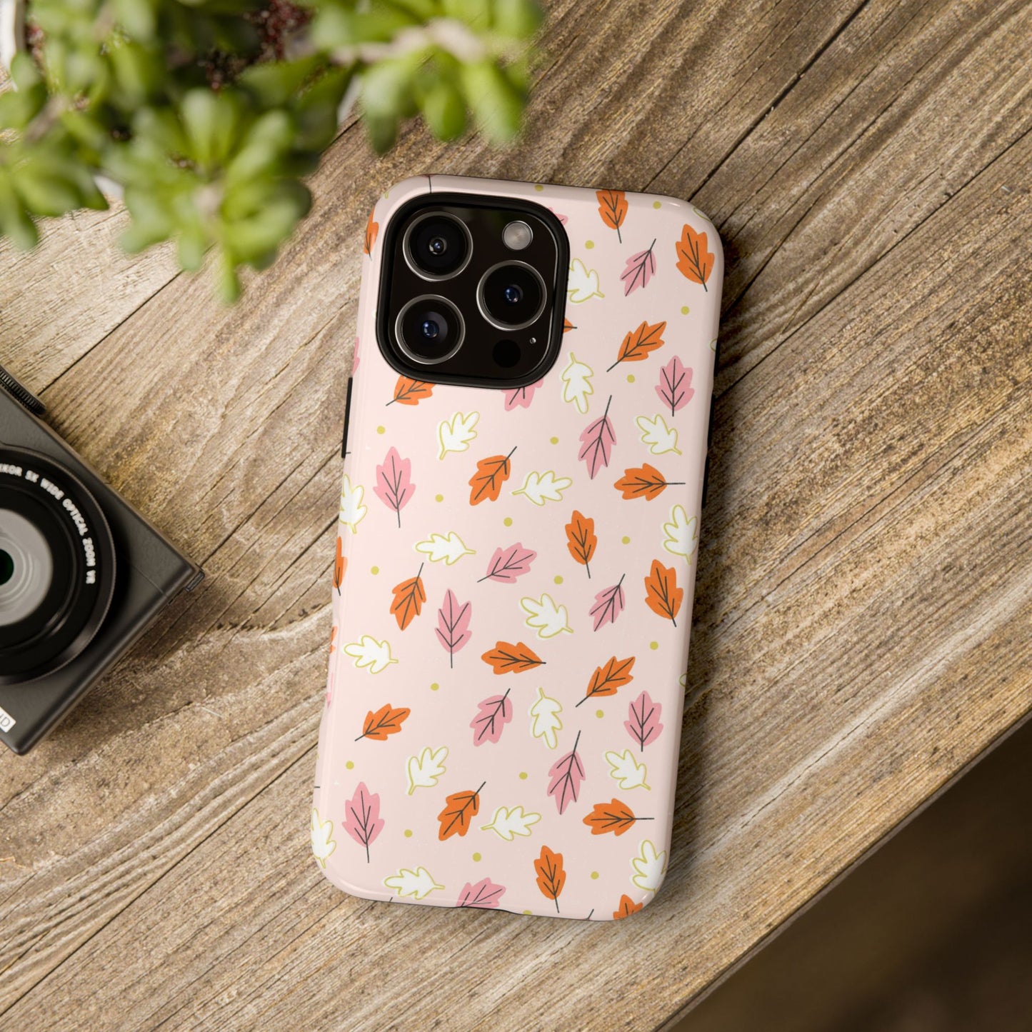 Boho Fall Leaves - iPhone Case