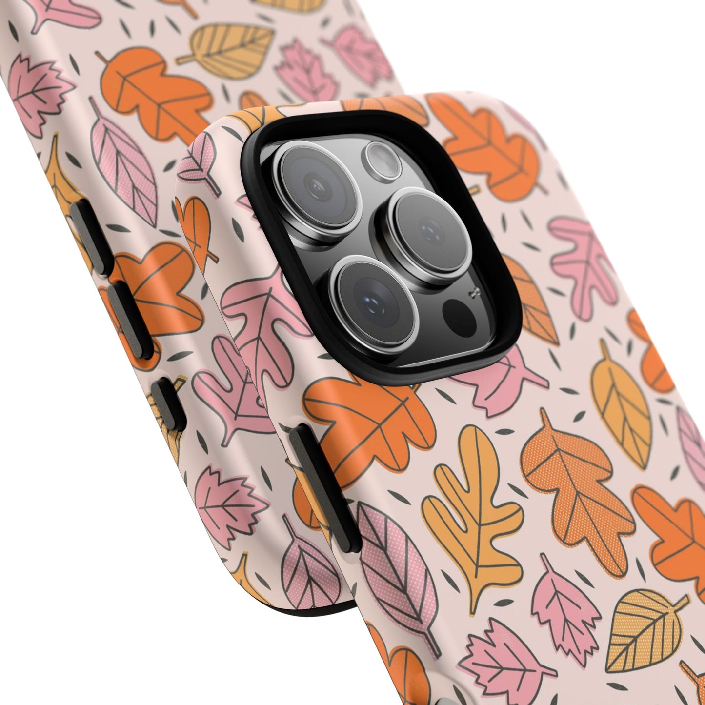Doodled Fall Leaves - iPhone Case
