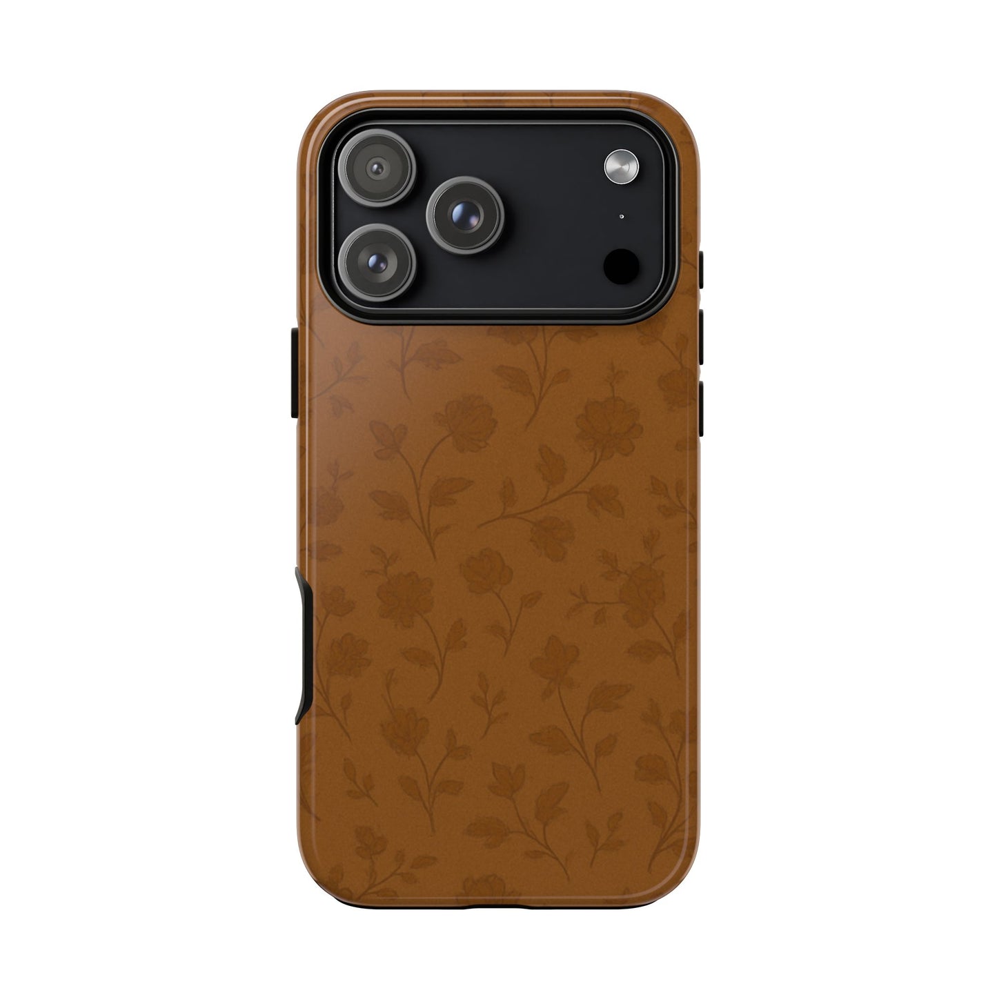Copper Vintage Florals - iPhone Case