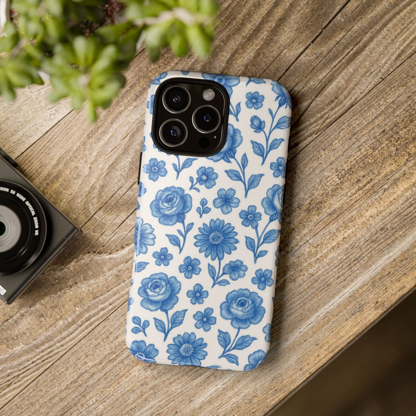 Blue Flowers - iPhone Case