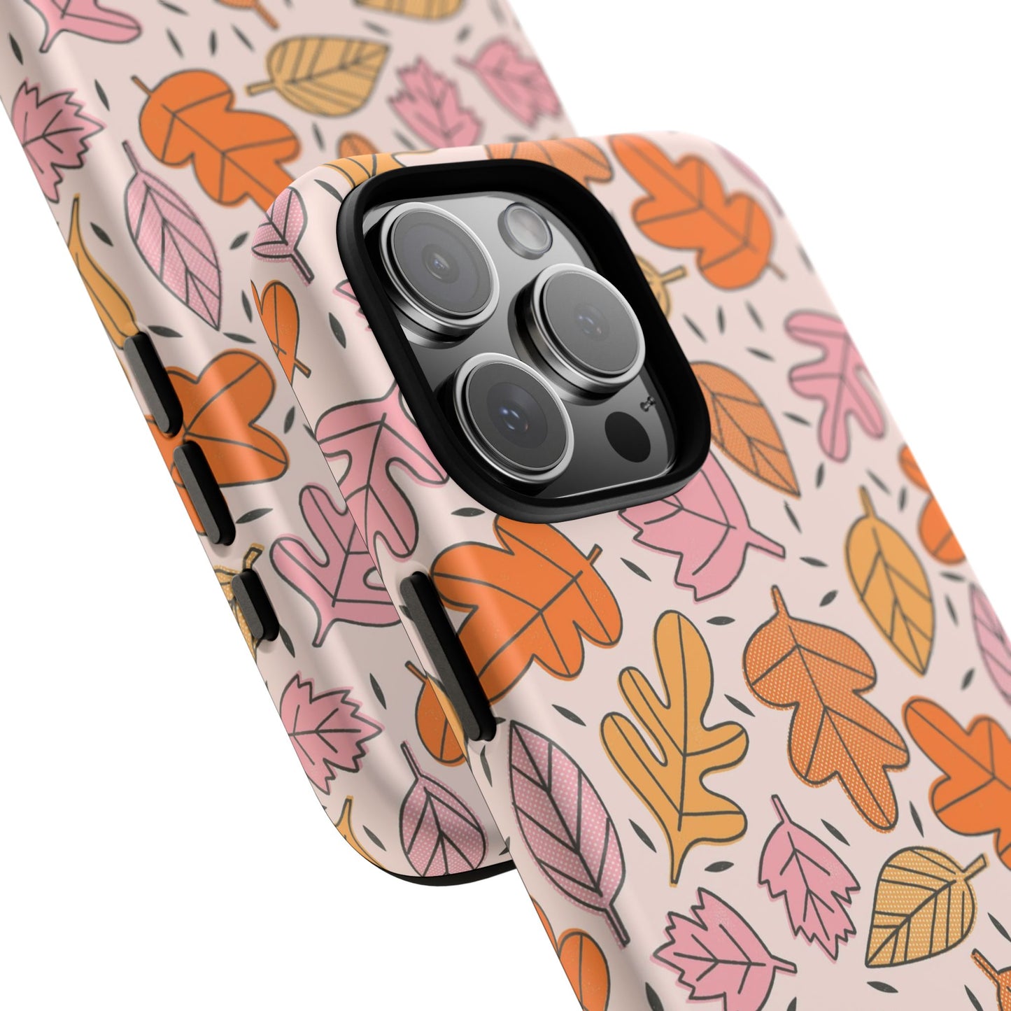 Doodled Fall Leaves - iPhone Case