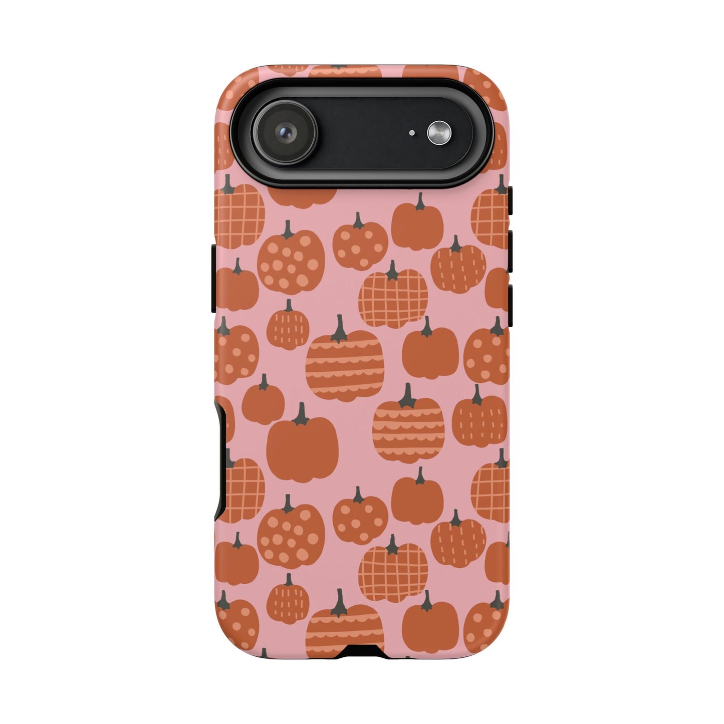 Fall Pumpkins with Pink Background - iPhone Case