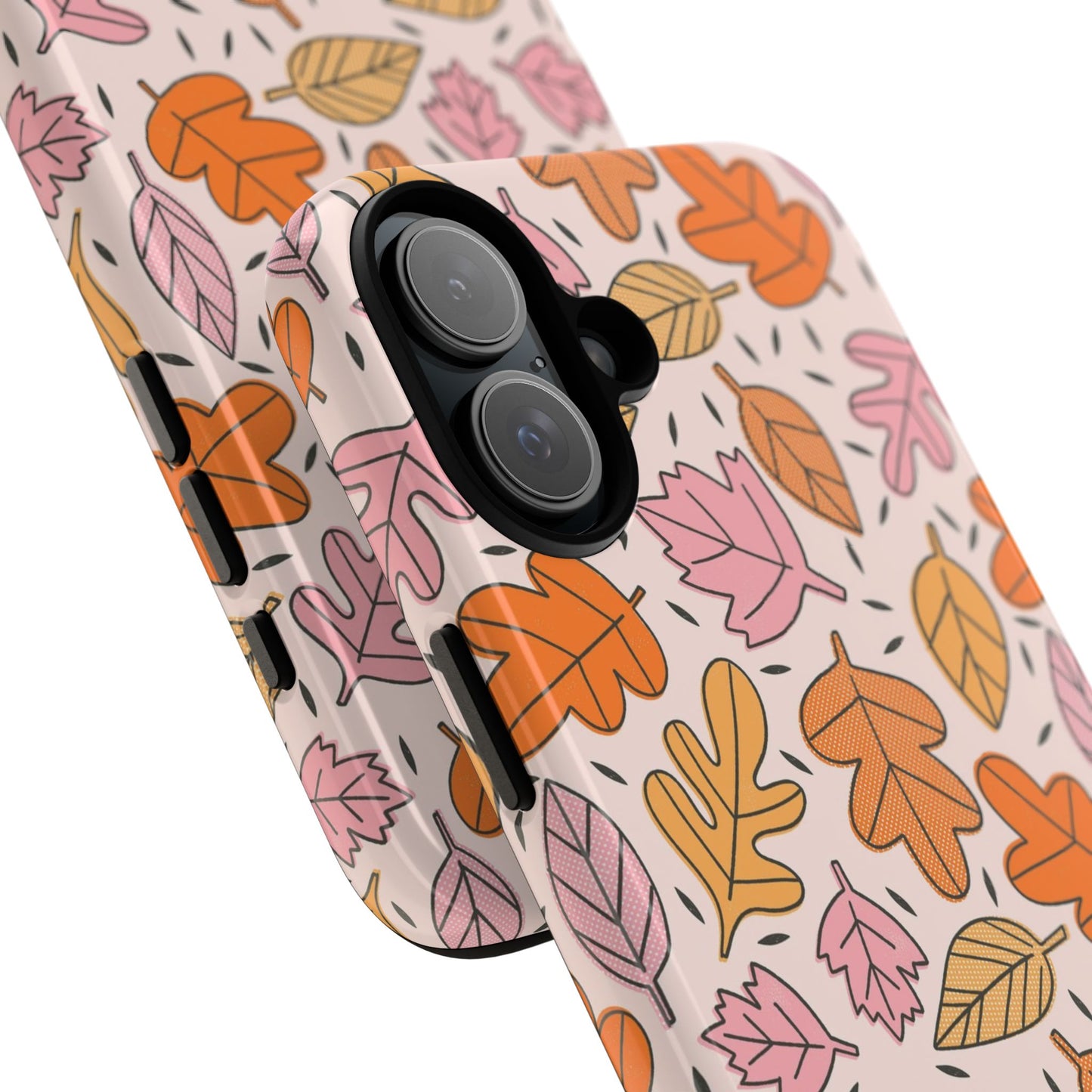Doodled Fall Leaves - iPhone Case