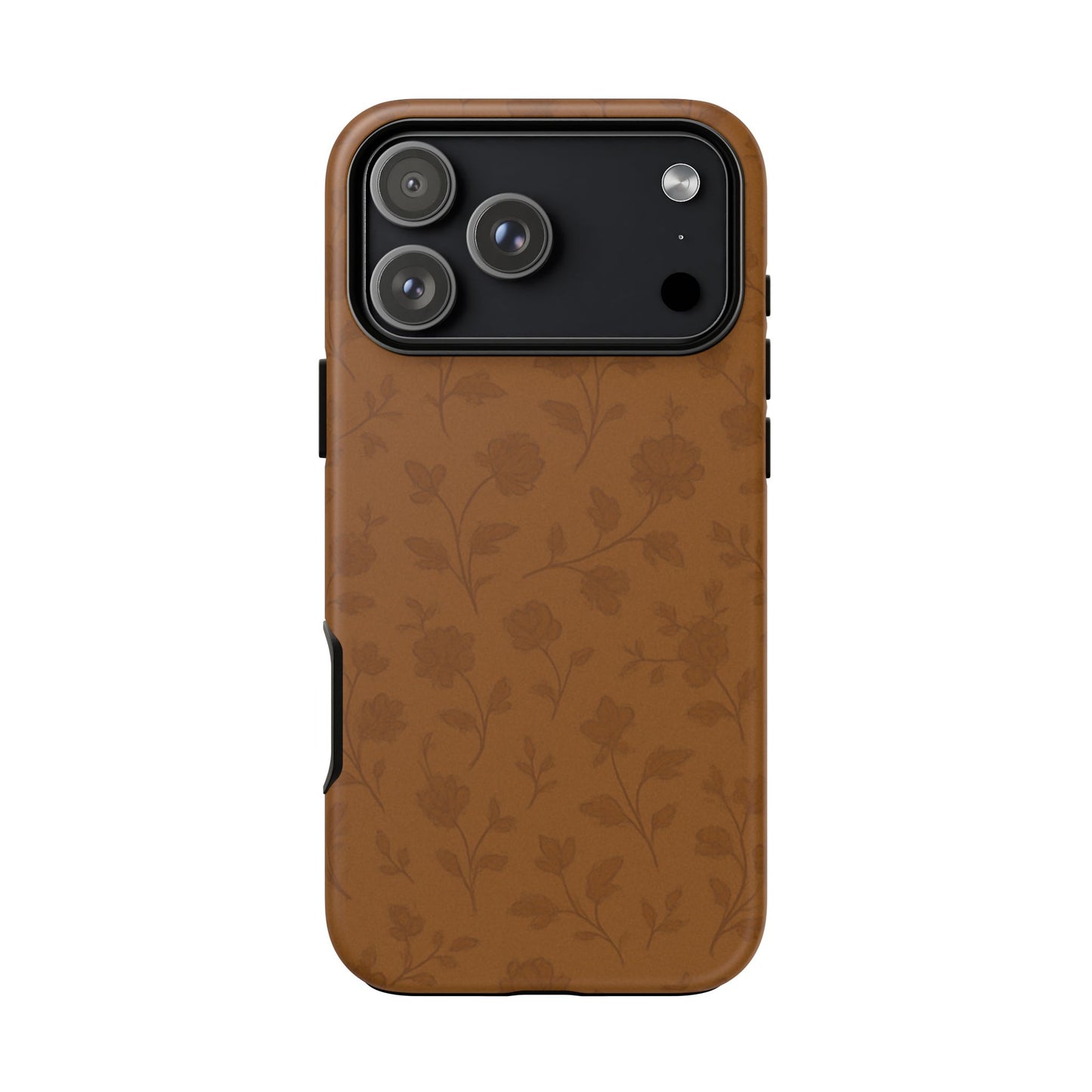 Copper Vintage Florals - iPhone Case