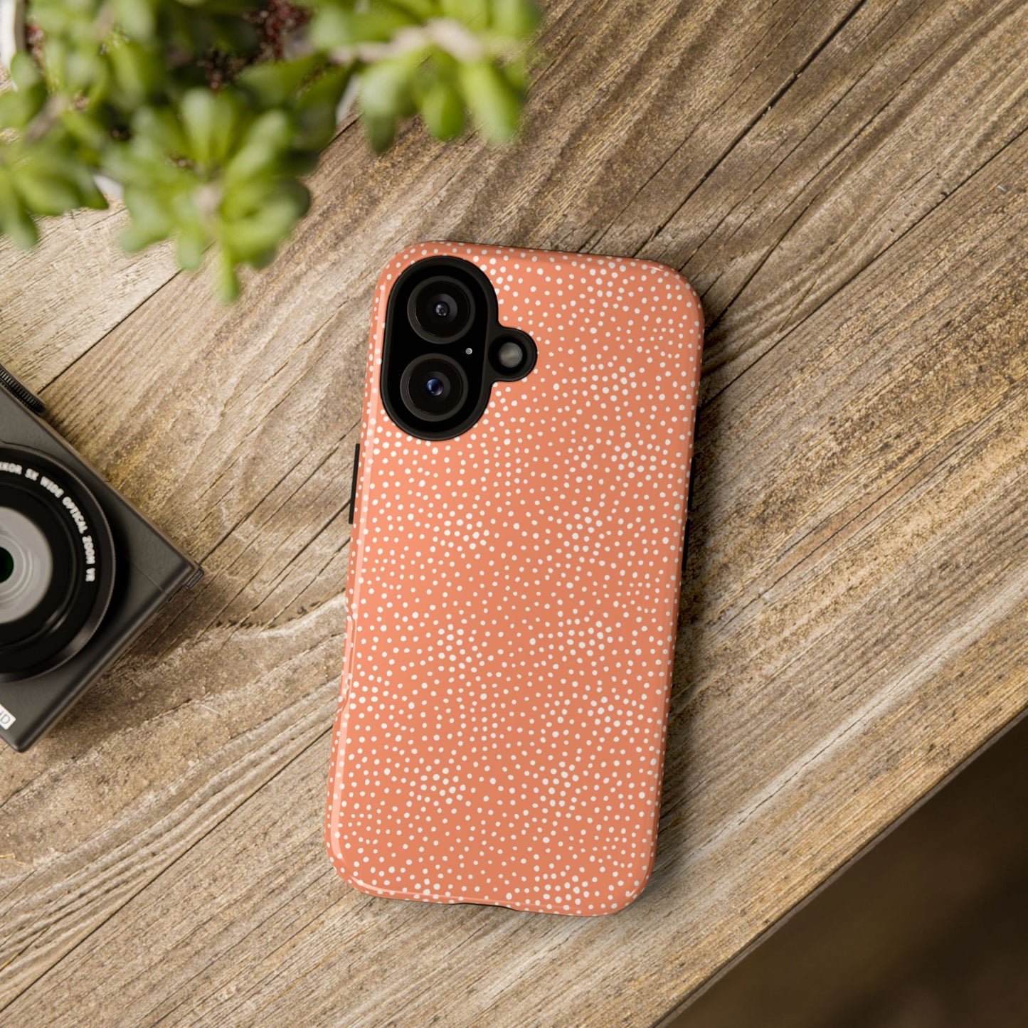 Dotted Orange Halloween/Fall - iPhone Case