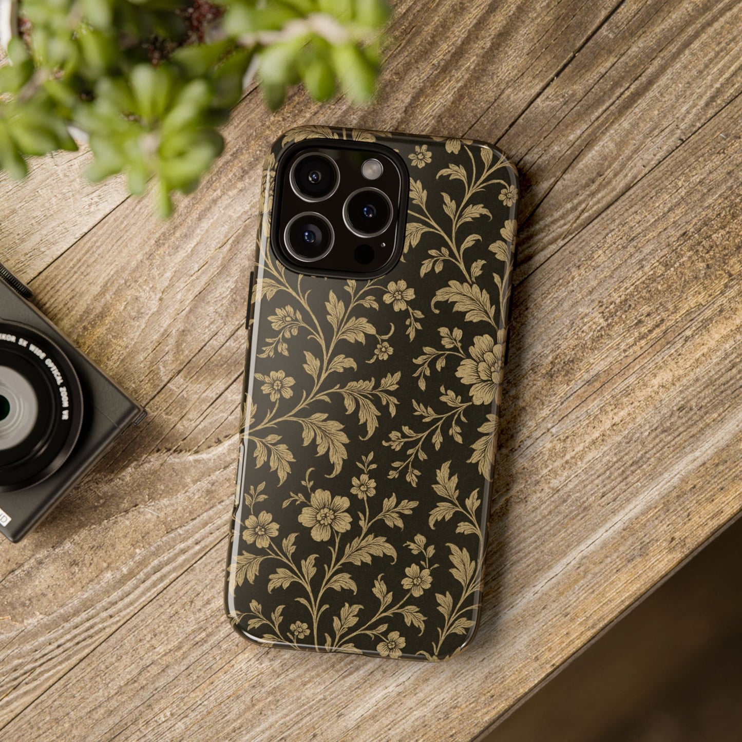 Moody Autumn Vintage Florals - iPhone Case