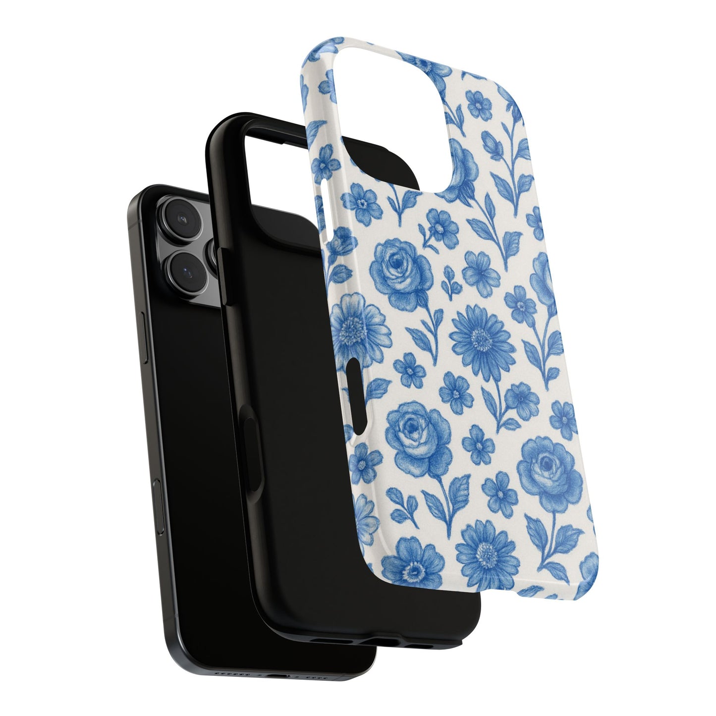 Blue Flowers - iPhone Case