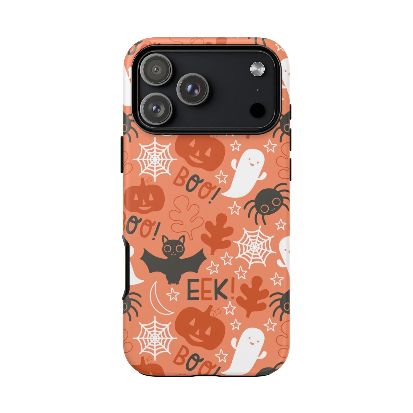 Halloween Doodles - Orange - iPhone Case