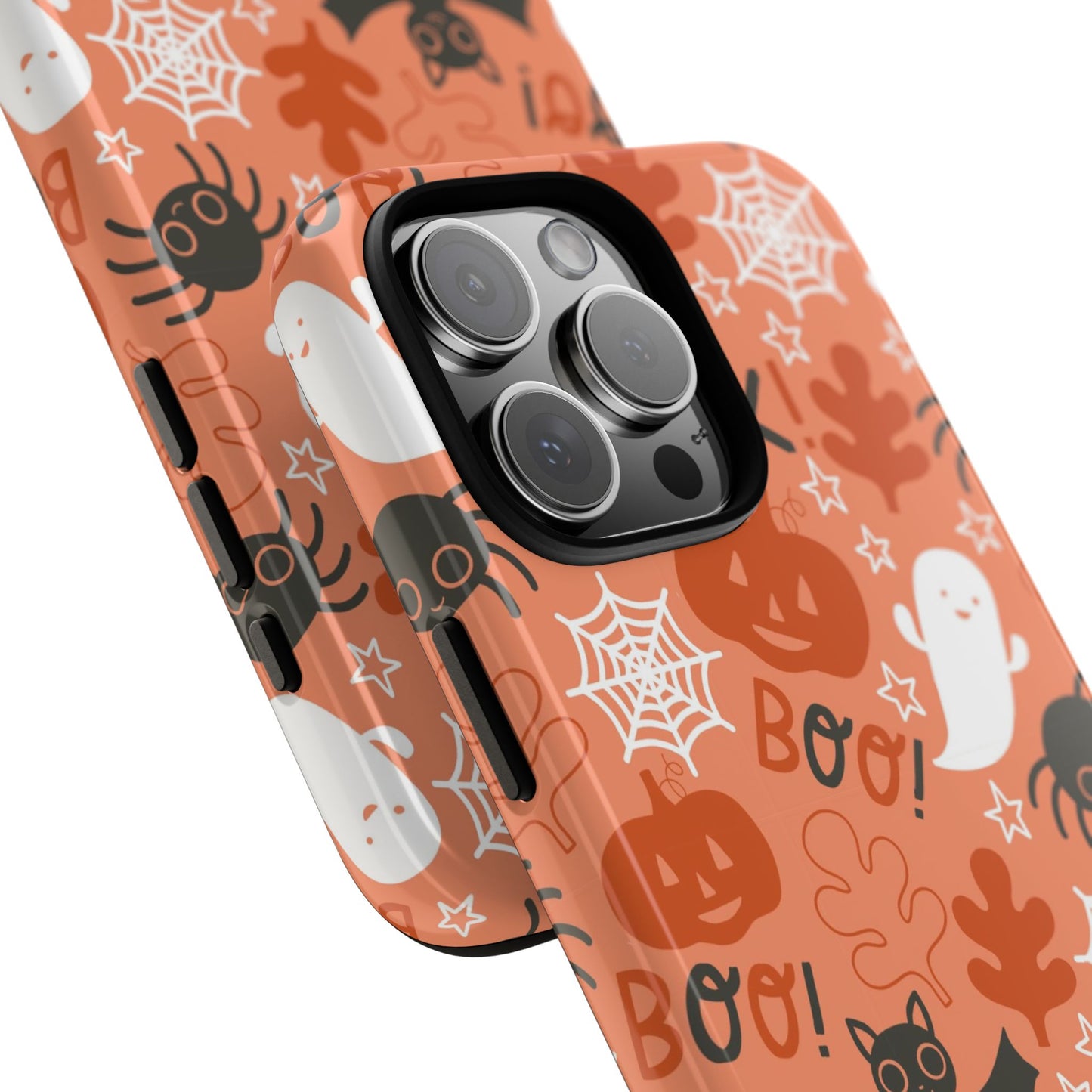Halloween Doodles - Orange - iPhone Case