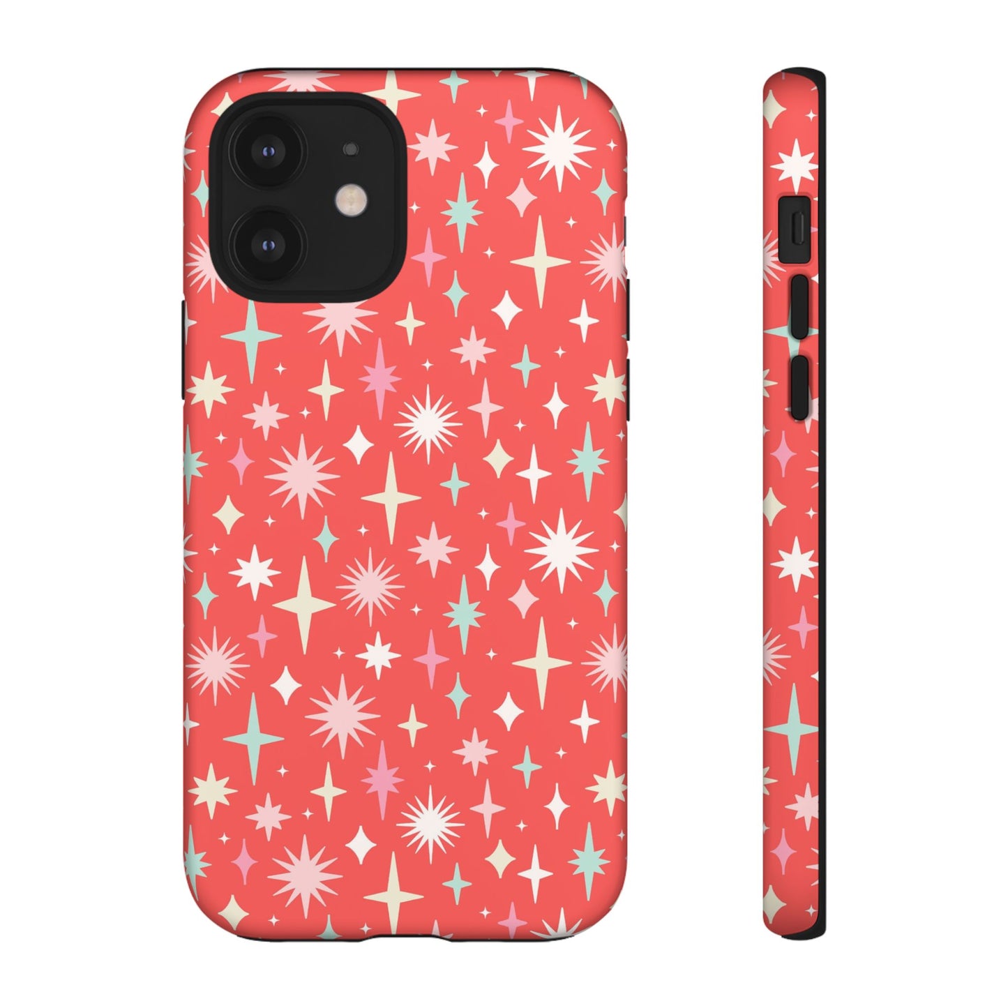 Red Christmas Stars - iPhone Case