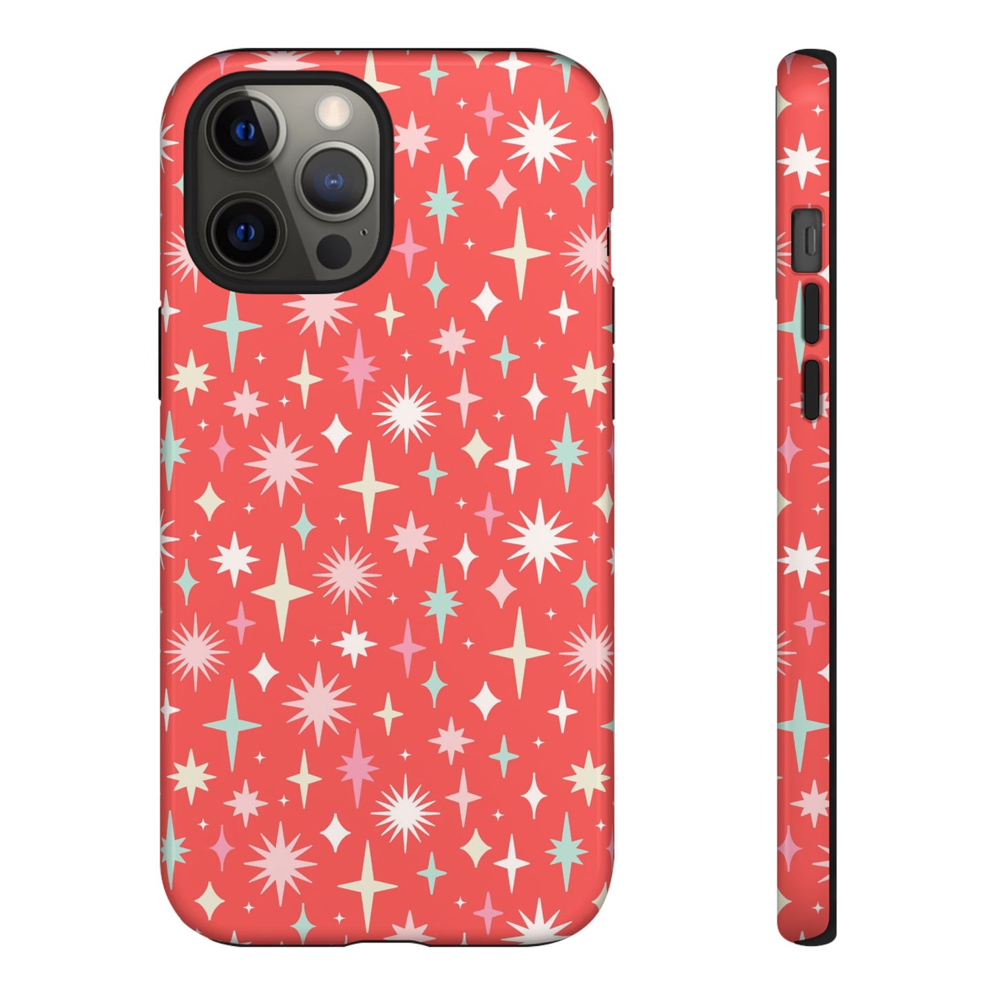 Red Christmas Stars - iPhone Case