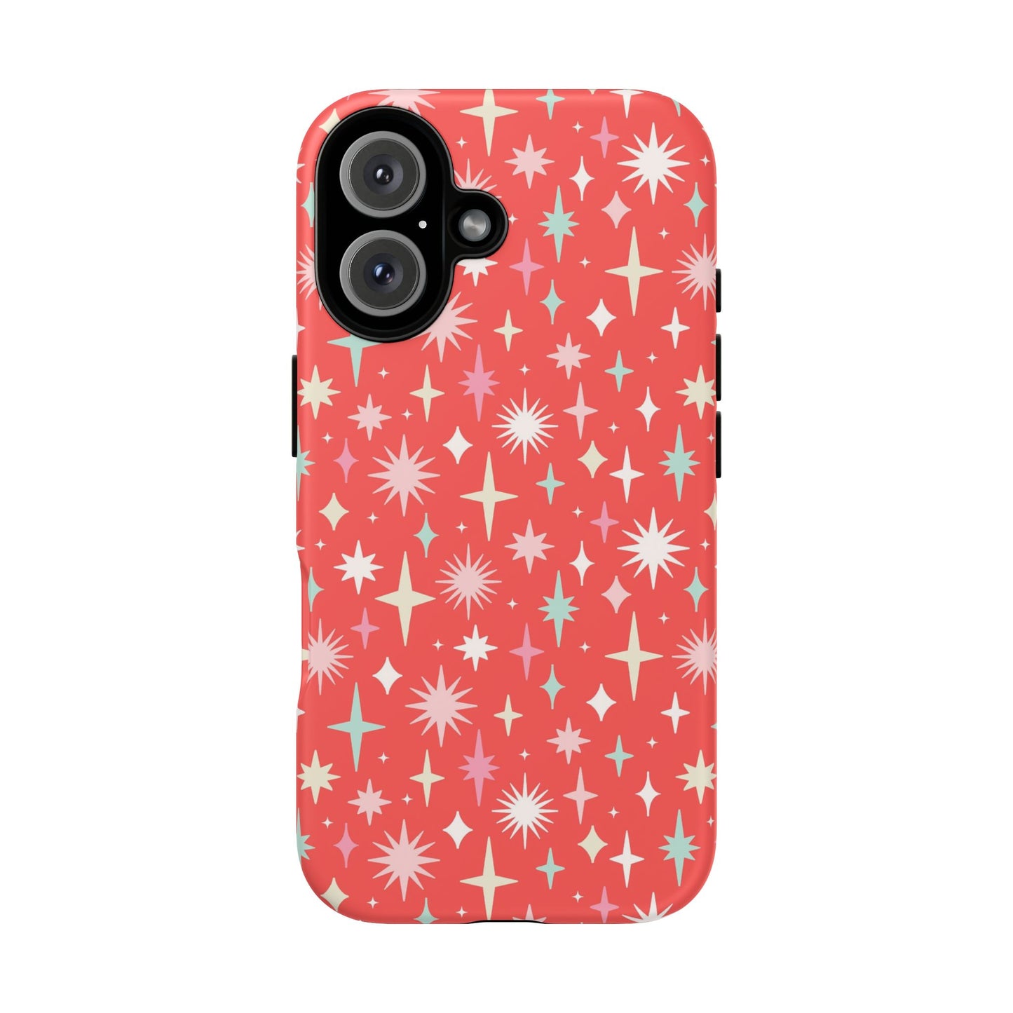 Red Christmas Stars - iPhone Case