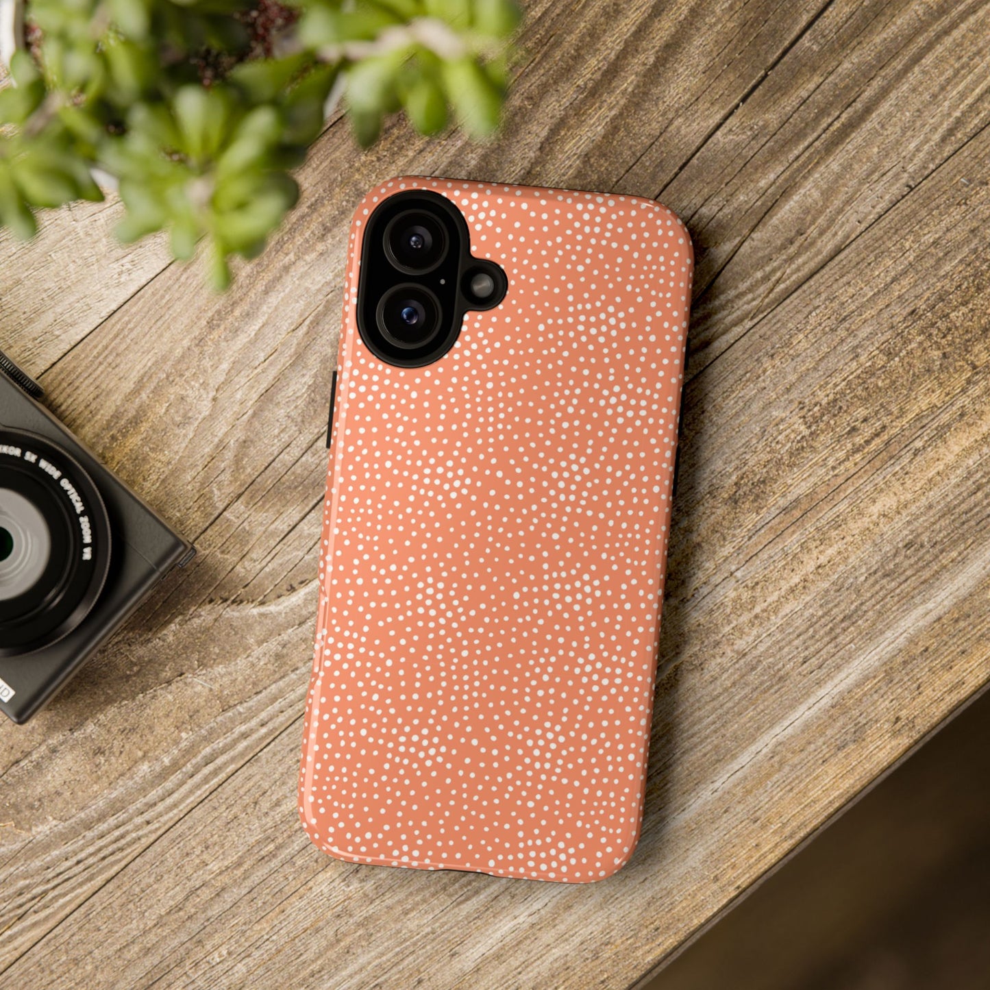 Dotted Orange Halloween/Fall - iPhone Case