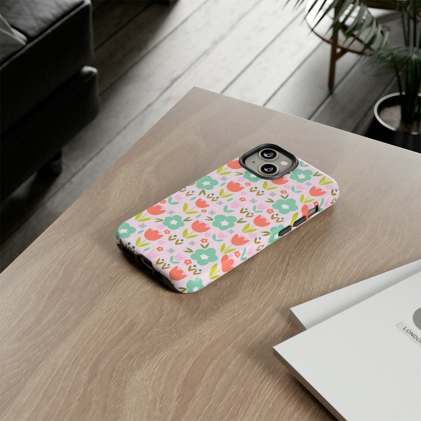 Mod Pink Flowers - iPhone Case