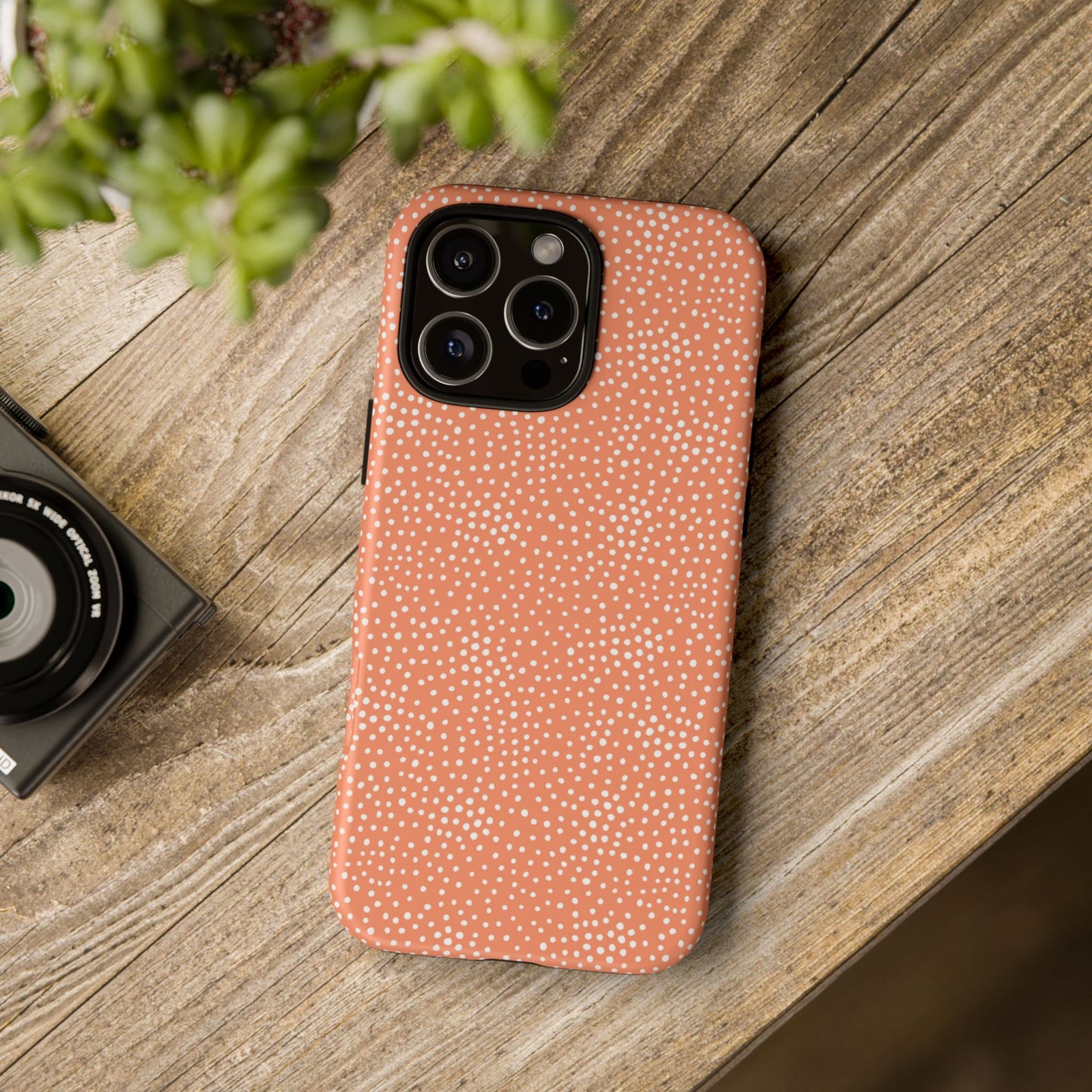Dotted Orange Halloween/Fall - iPhone Case